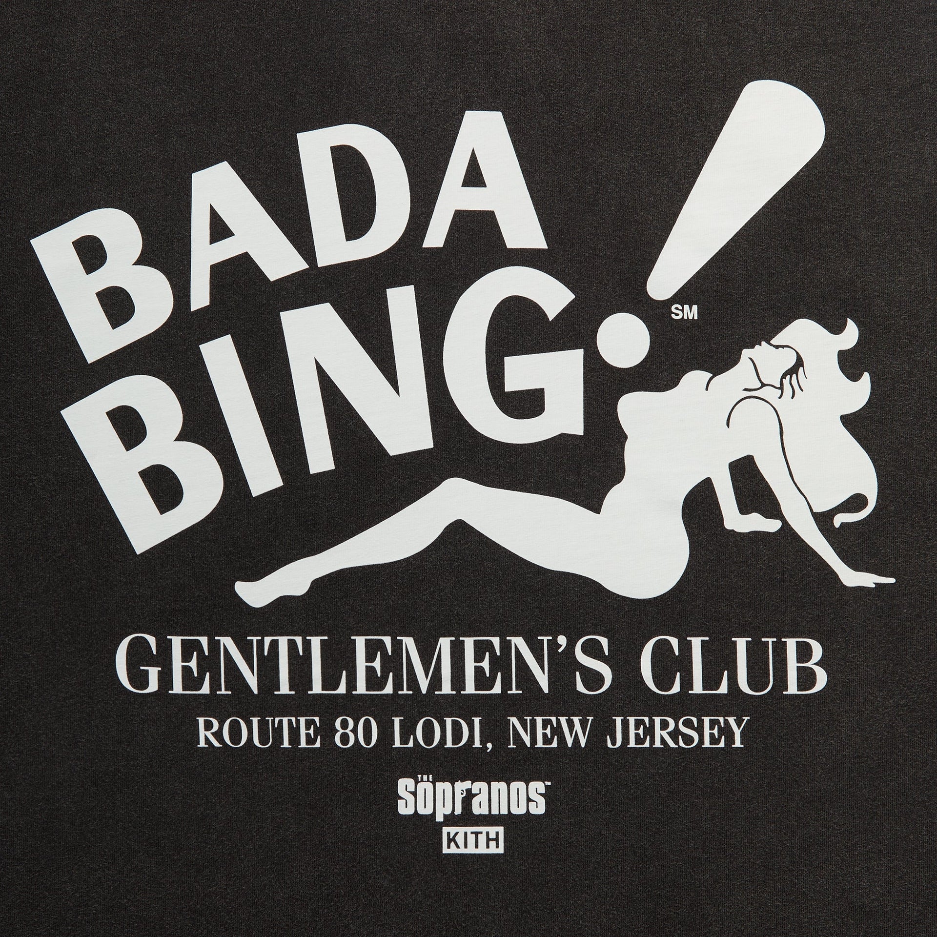 Kith for The Sopranos Bada Bing Vintage Tee - Black