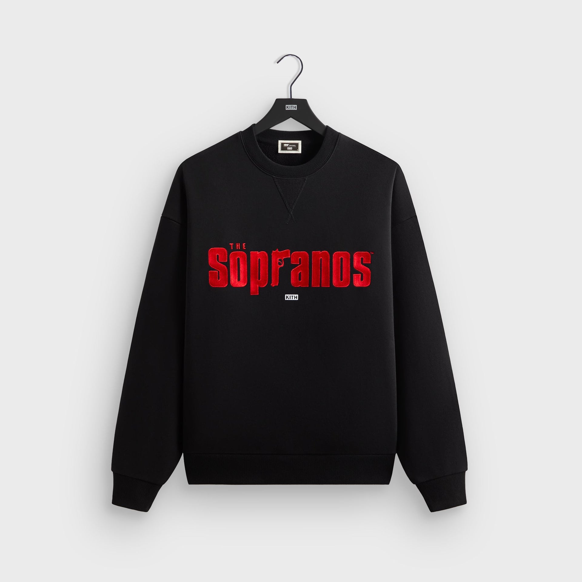 Kith for The Sopranos Main Logo Nelson Crewneck - Black