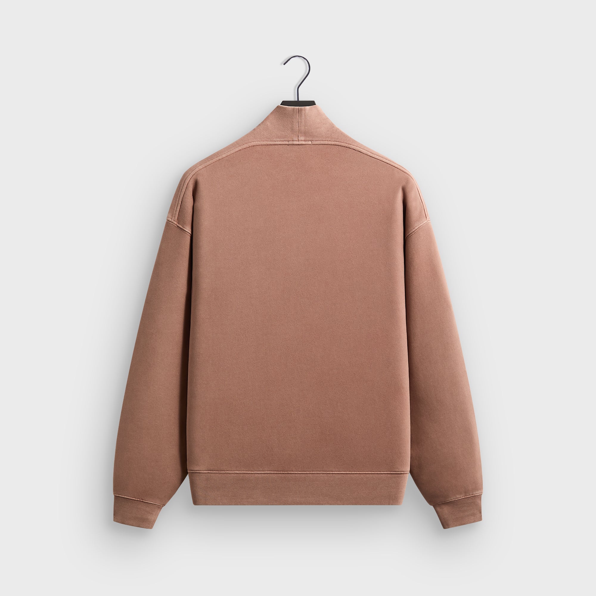 Kith 101 Sueded Fleece Nelson Quarter Zip - Dusty Mauve – Kith UK