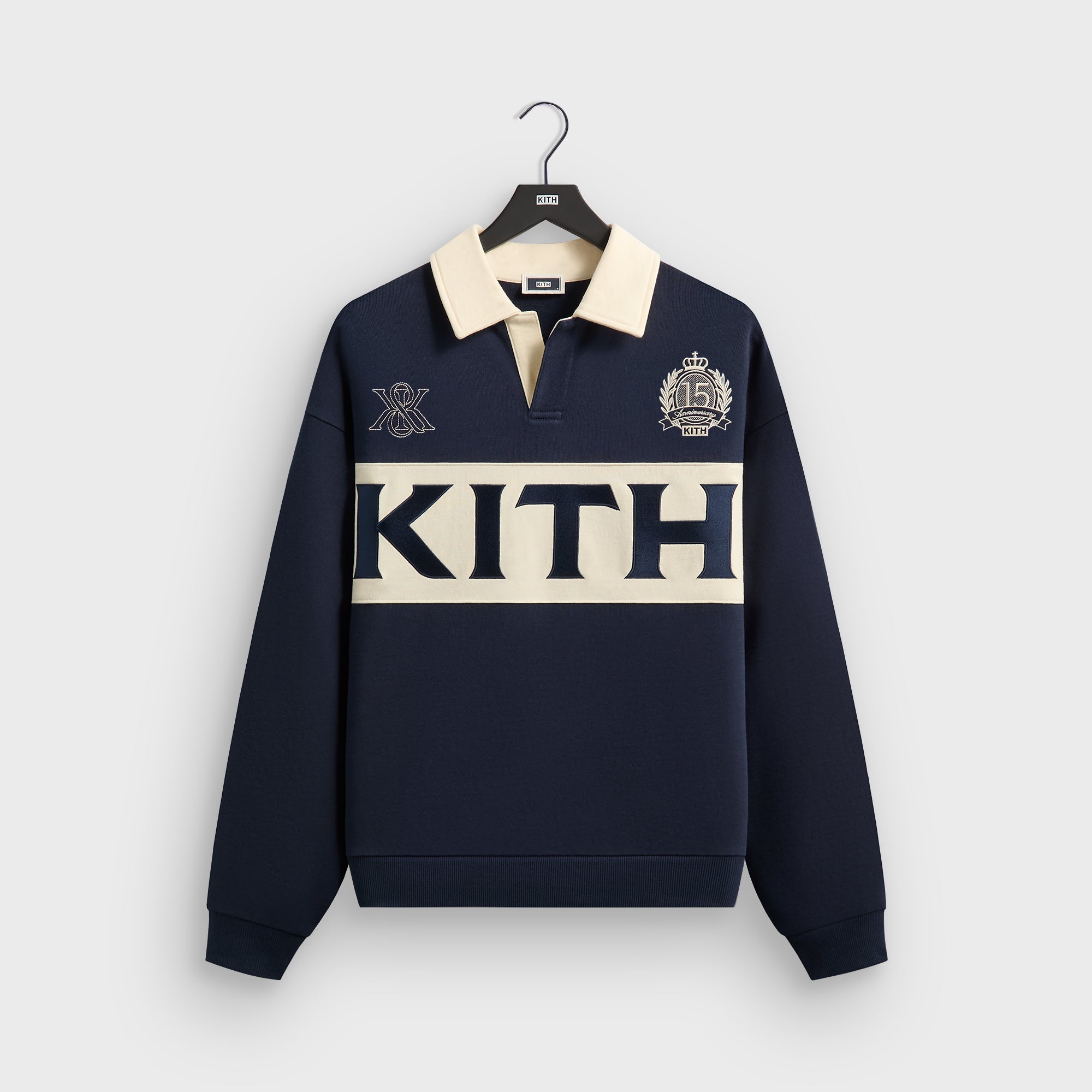 Kith Nelson Rugby Pullover - Nocturnal – Kith UK
