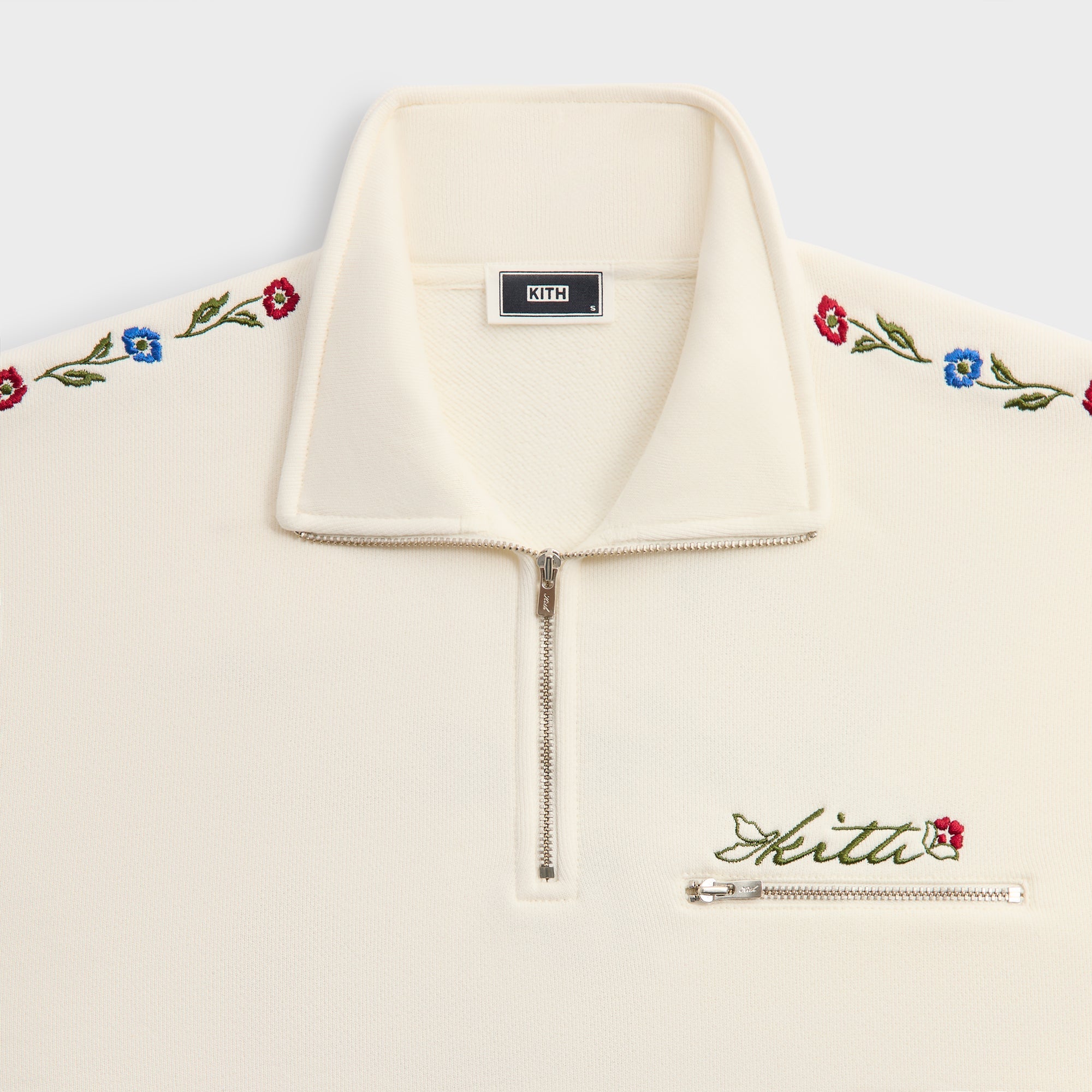 Kith Floral Queensbridge Quarter Zip - Silk – Kith UK