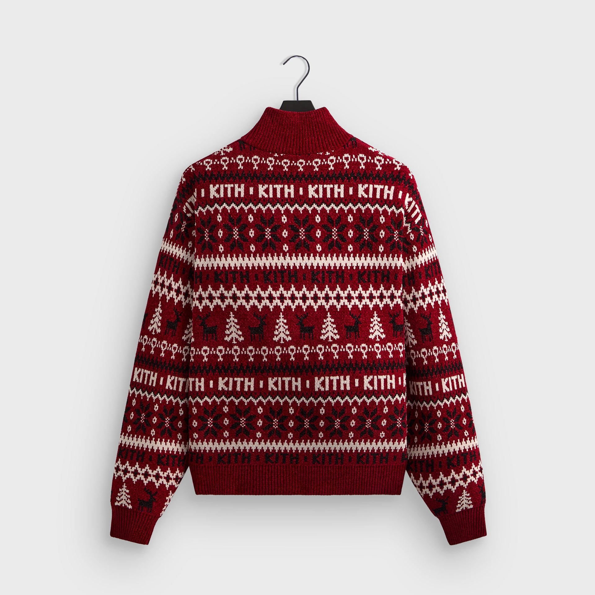 Kithmas Chenille Fair Isle Quarter Zip - Allure