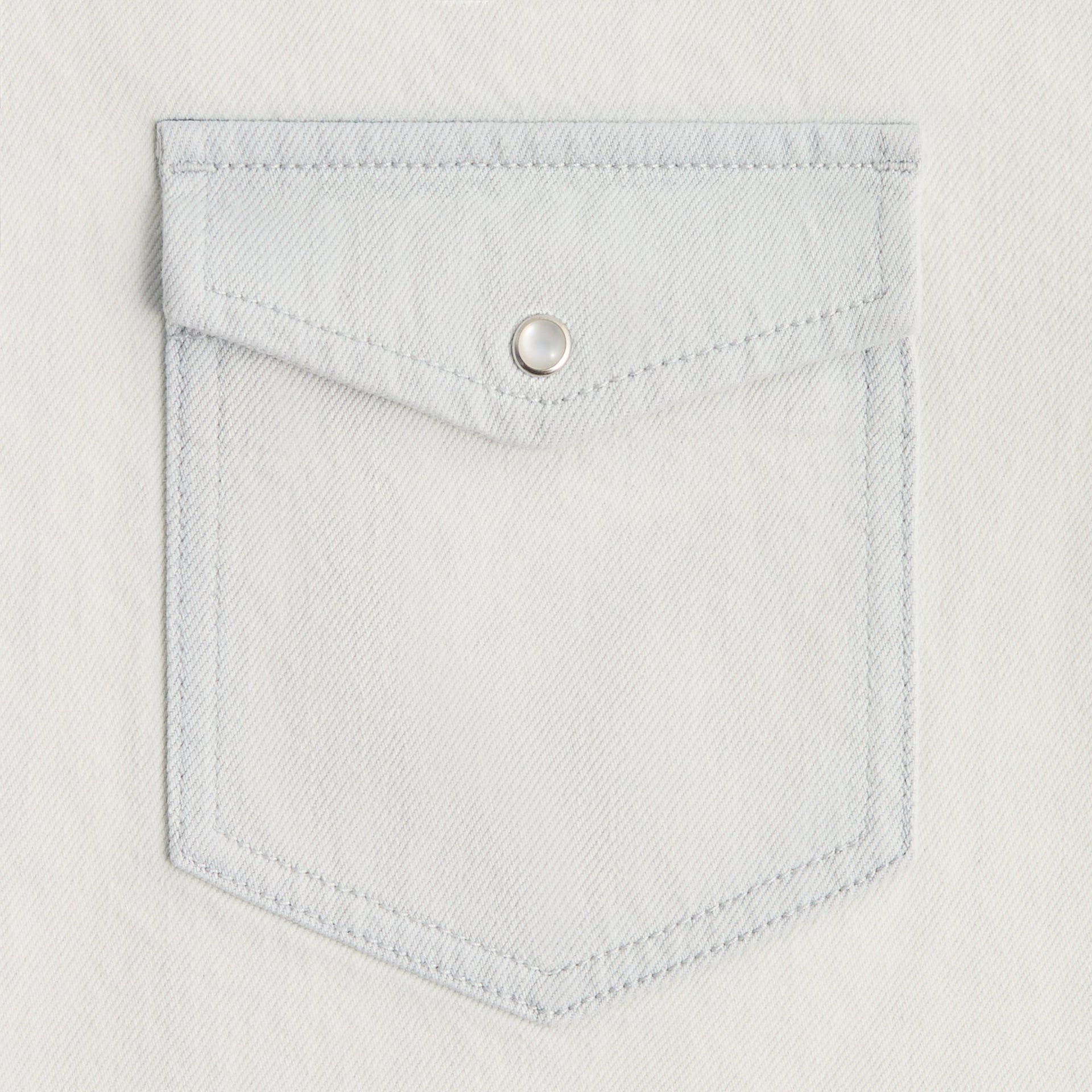 Kith Midweight Denim Long Sleeve Warwick Shirt - Eden Wash