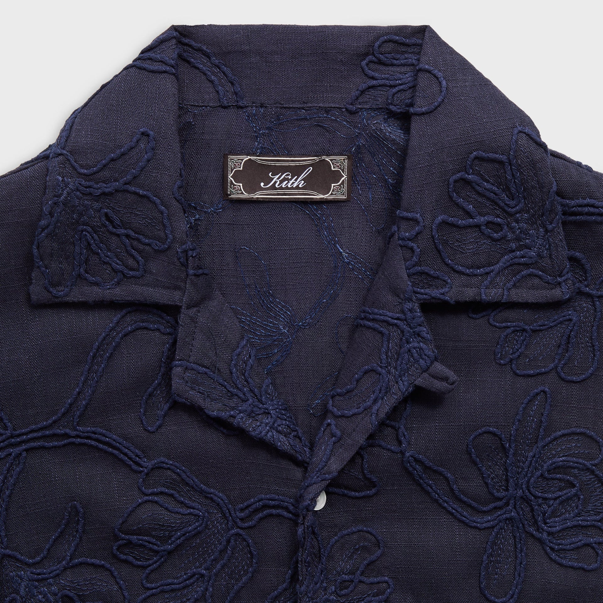 Kith Corded Floral Thompson Camp Collar Shirt - Nocturnal