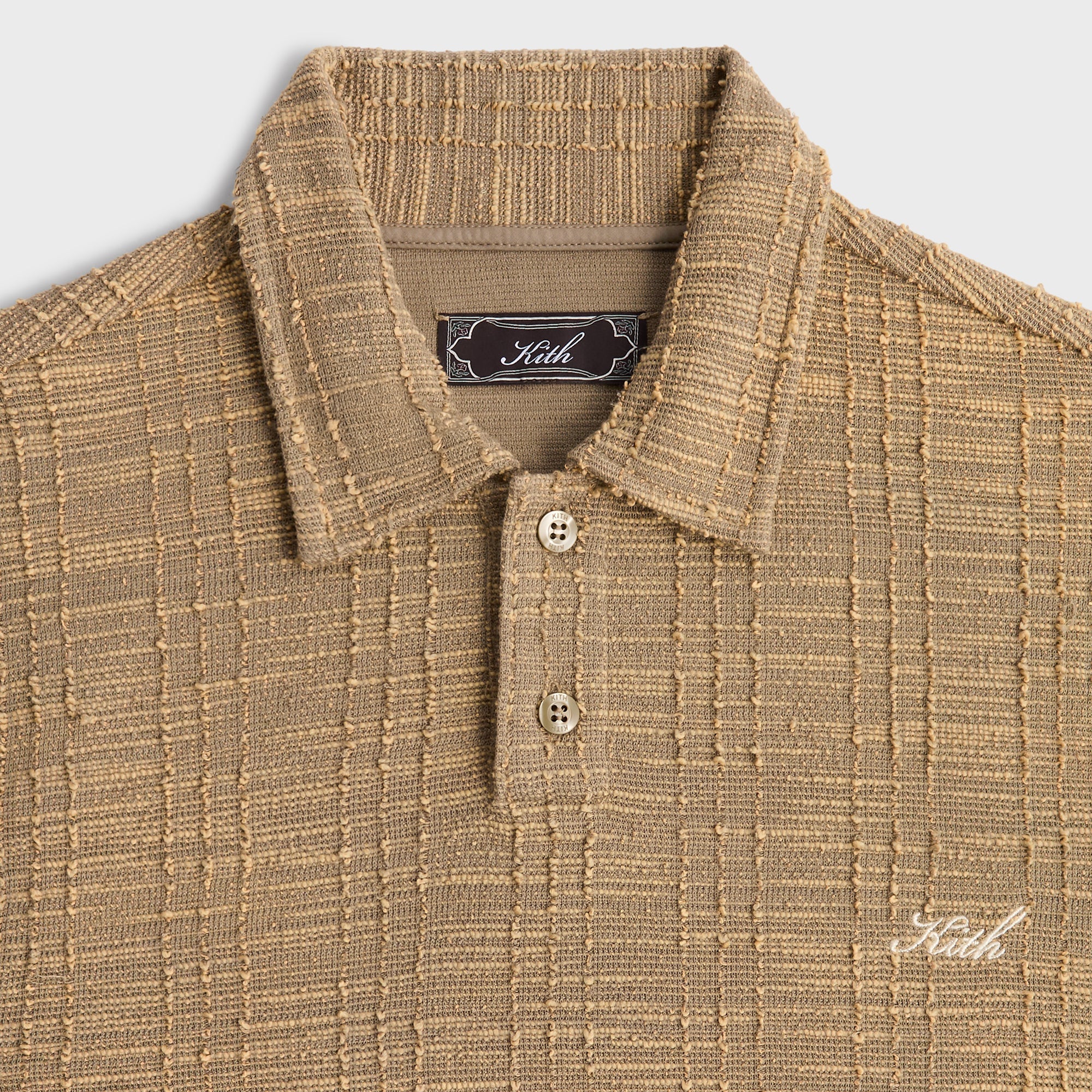 Kith High Twist Tweed Graham Polo - Palomino – Kith UK