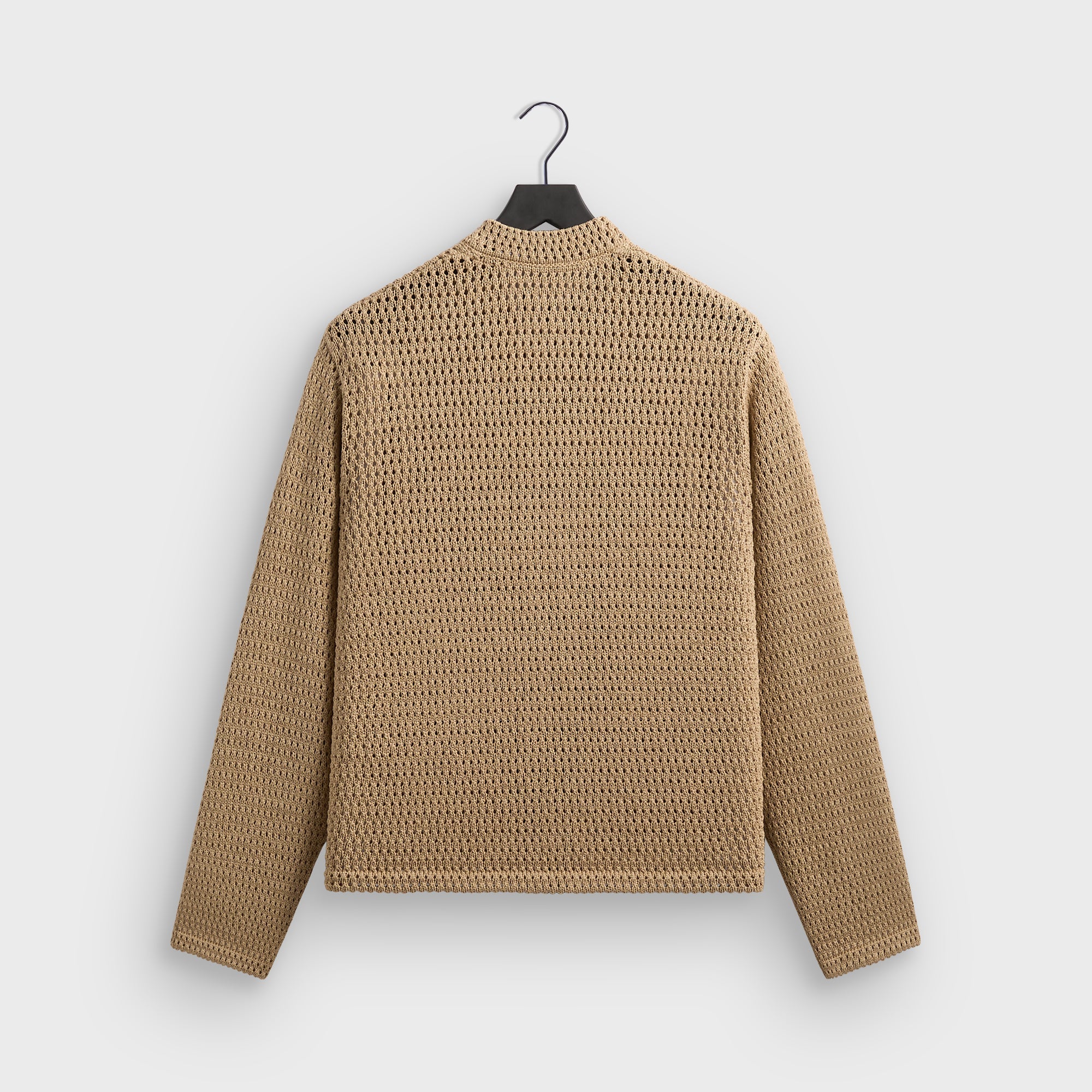 Kith Crochet Luke Zip Front Sweater - Durum – Kith UK