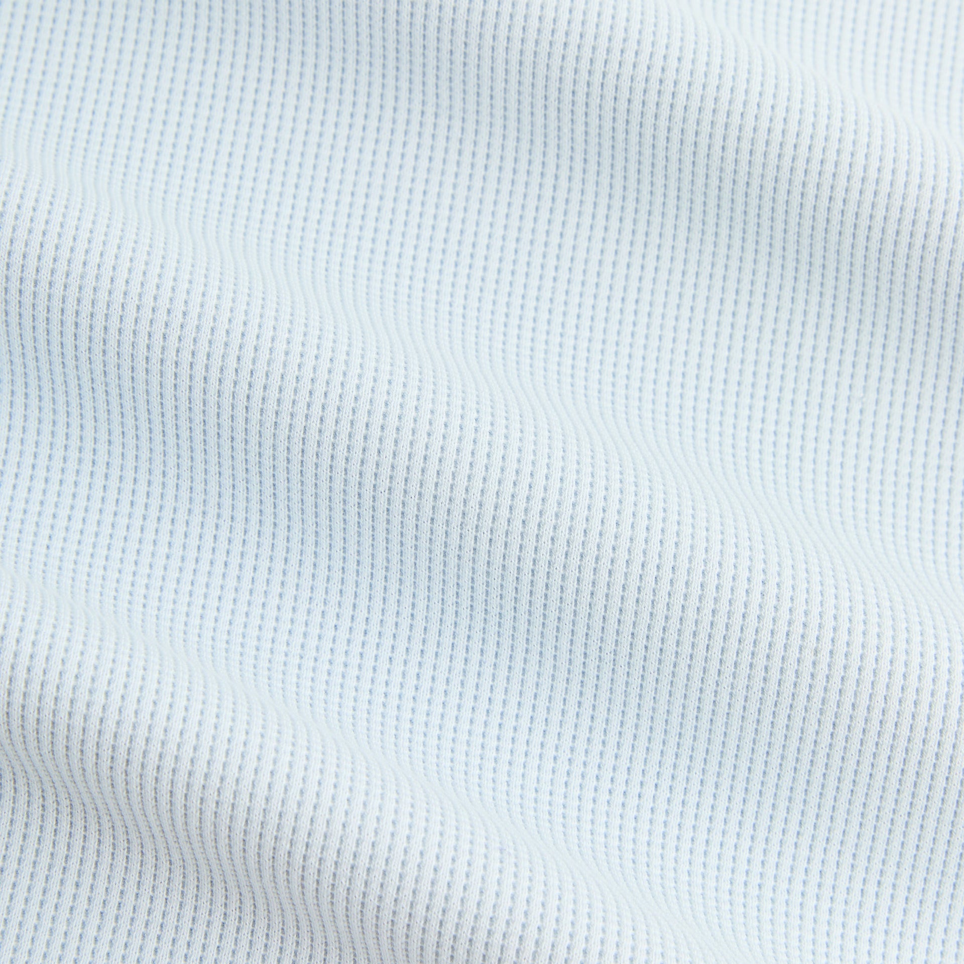 Kith Micro Waffle Drew Polo - Light Indigo