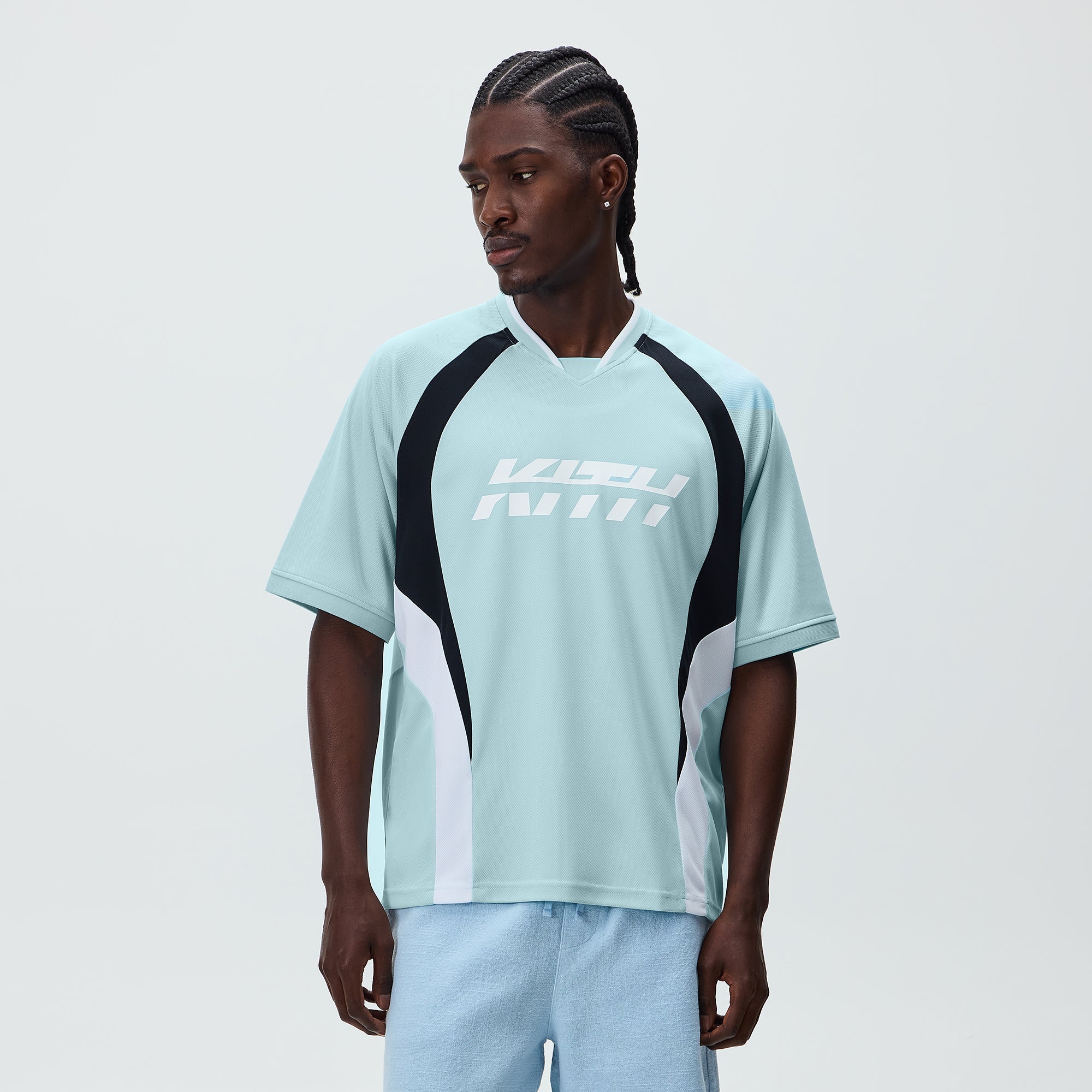Kith Otto Mesh Chase Jersey - Crystal – Kith UK