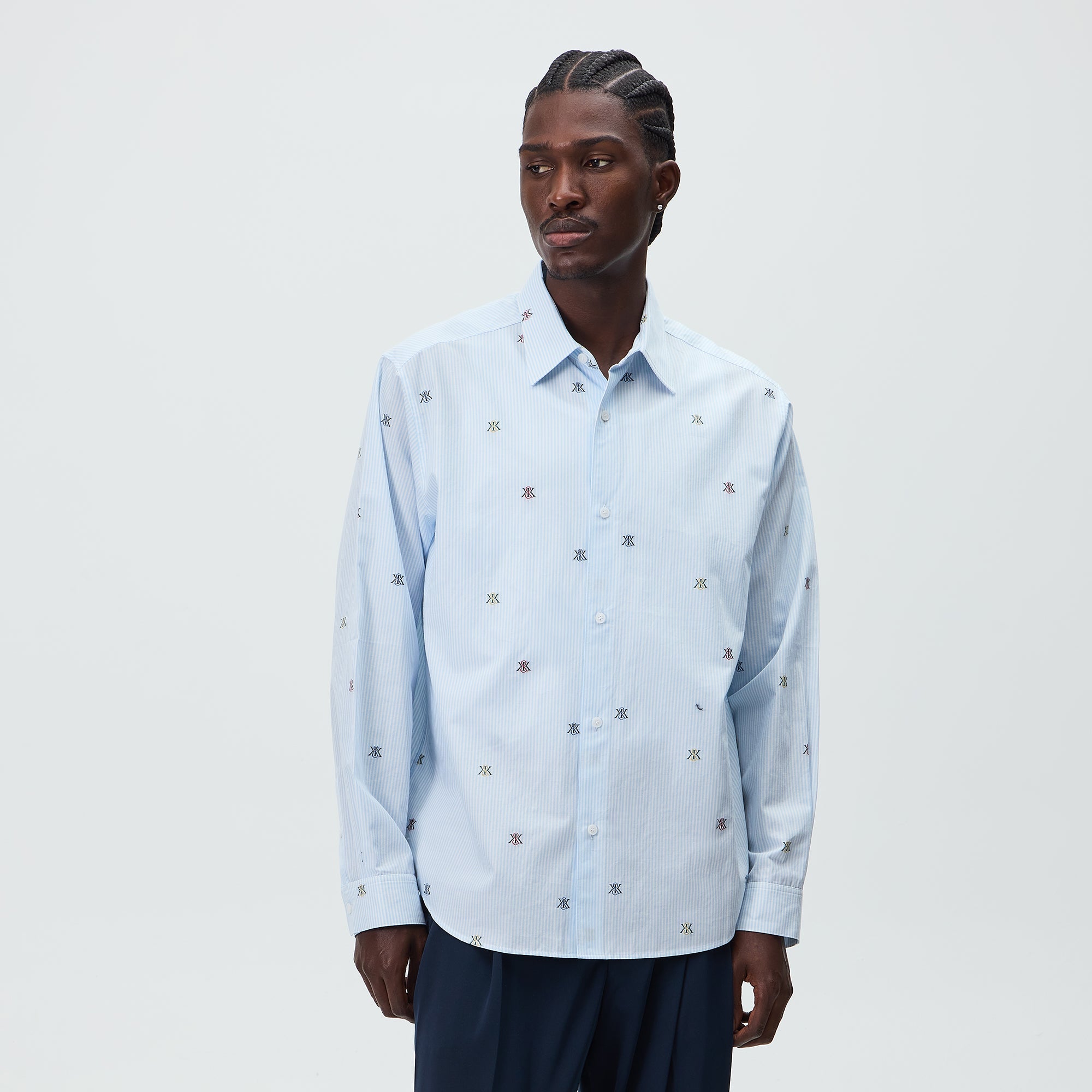 Kith Multi Crest Jacquard Georgie Shirt - Multi – Kith UK