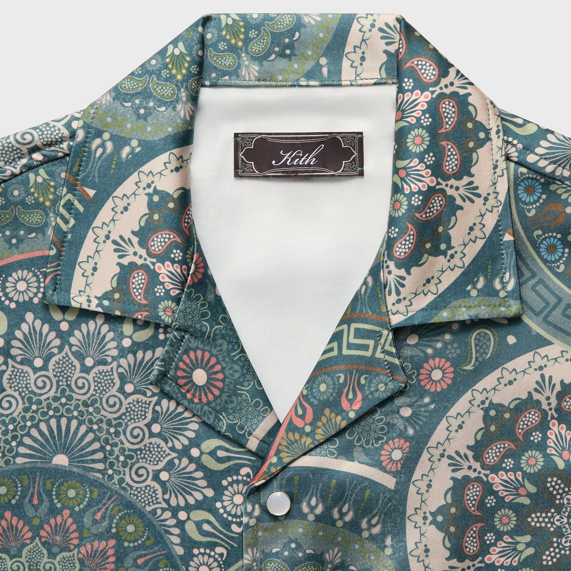 Kith Mosaic Mandala Thompson Camp Collar Shirt - Stadium – Kith UK