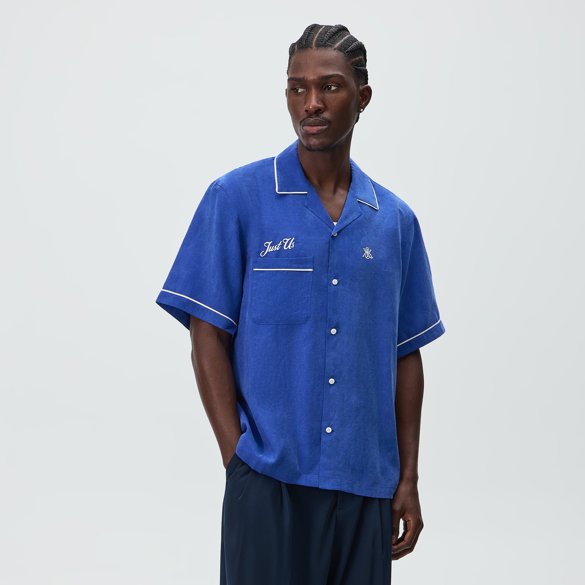 Kith Cupro Linen Vinnie Shirt - Current – Kith UK