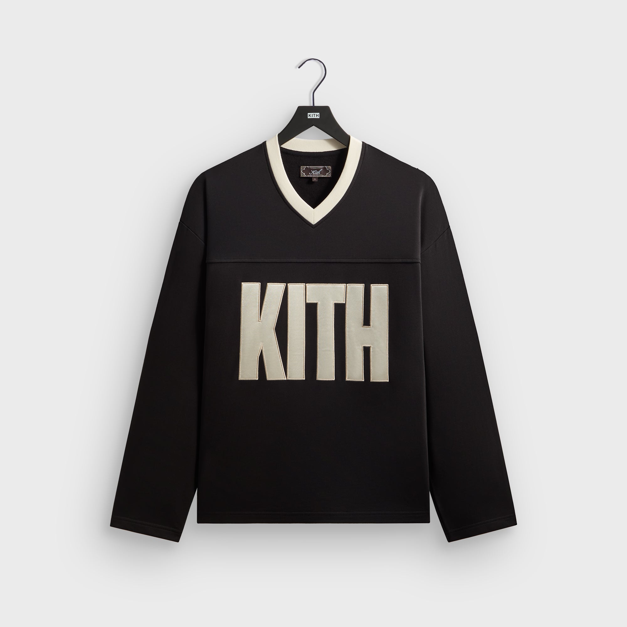 Kith Compact Fleece Long Sleeve Julien Jersey - Black – Kith UK