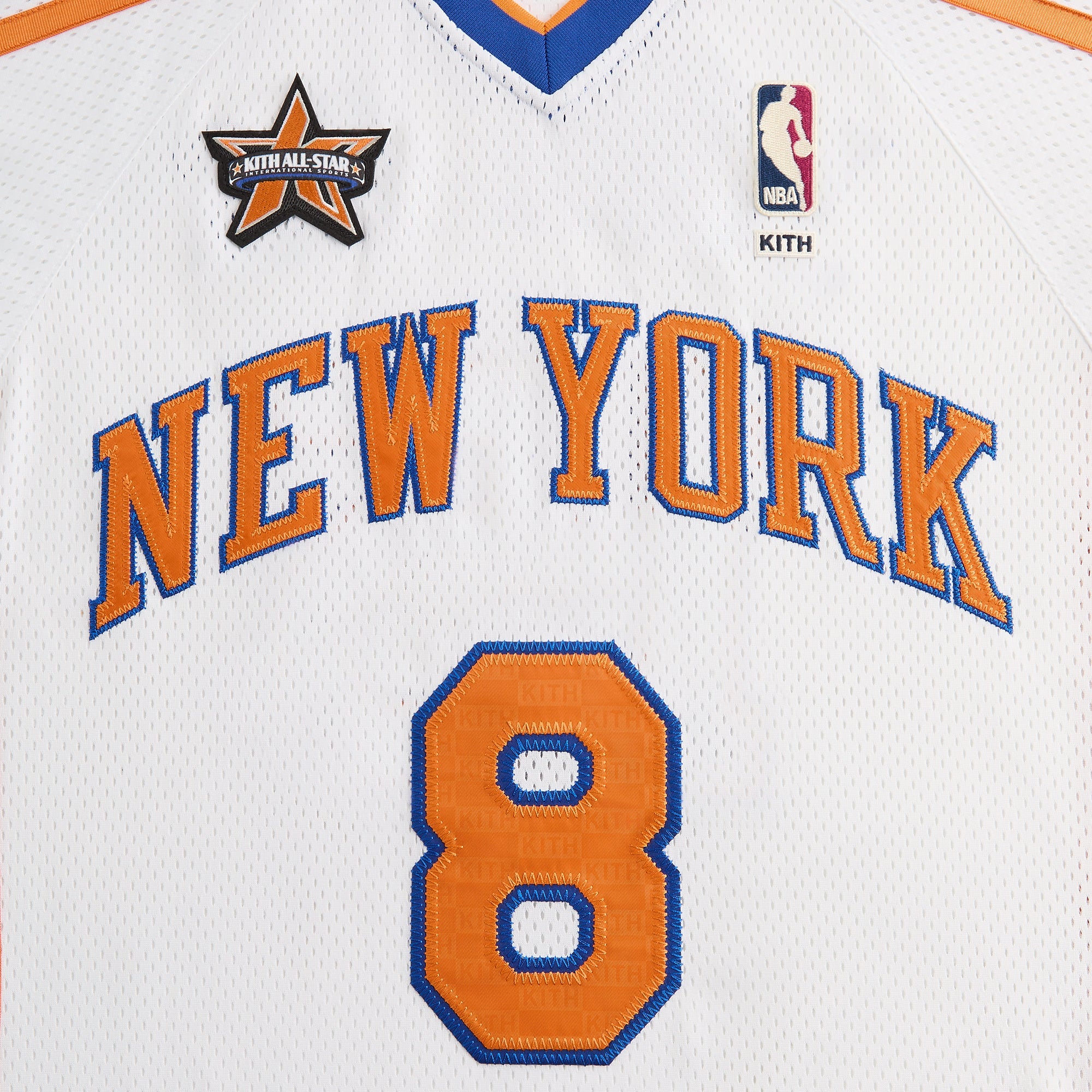 Kith for NBA All-Star New York Knicks Leon Shirt - White – Kith UK