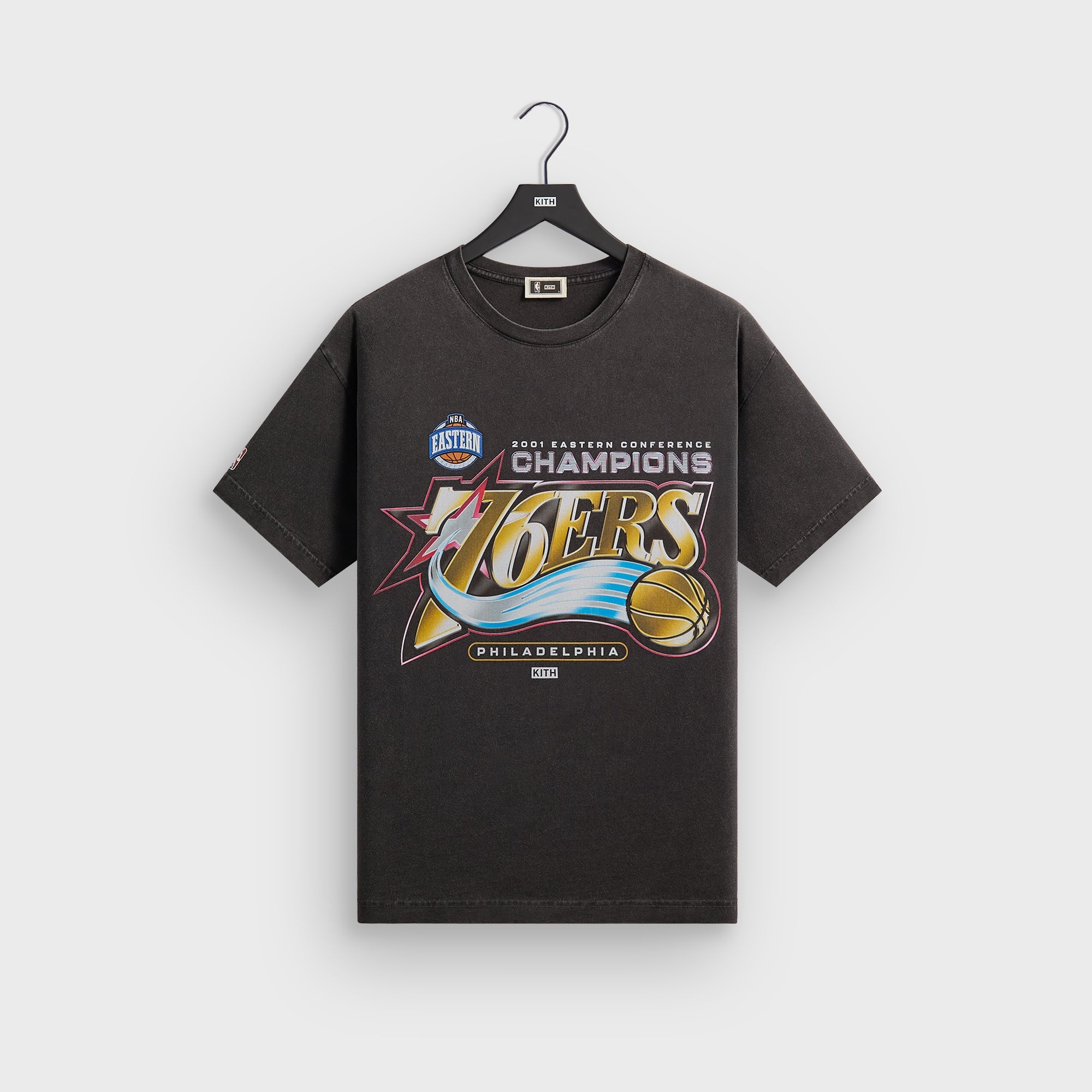 Kith for NBA All-Star Philadelphia 76ers Vintage Tee - Black – Kith UK