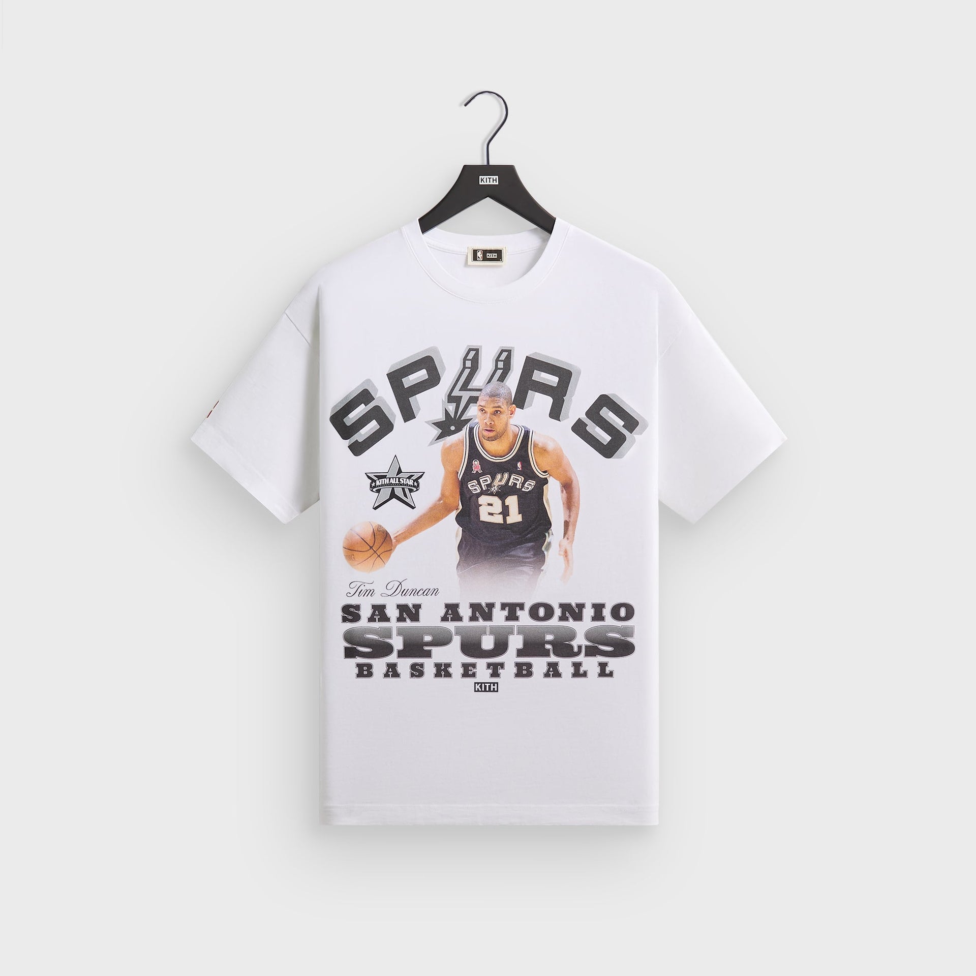 Kith for NBA All-Star San Antonio Spurs Tim Duncan Vintage Tee - White