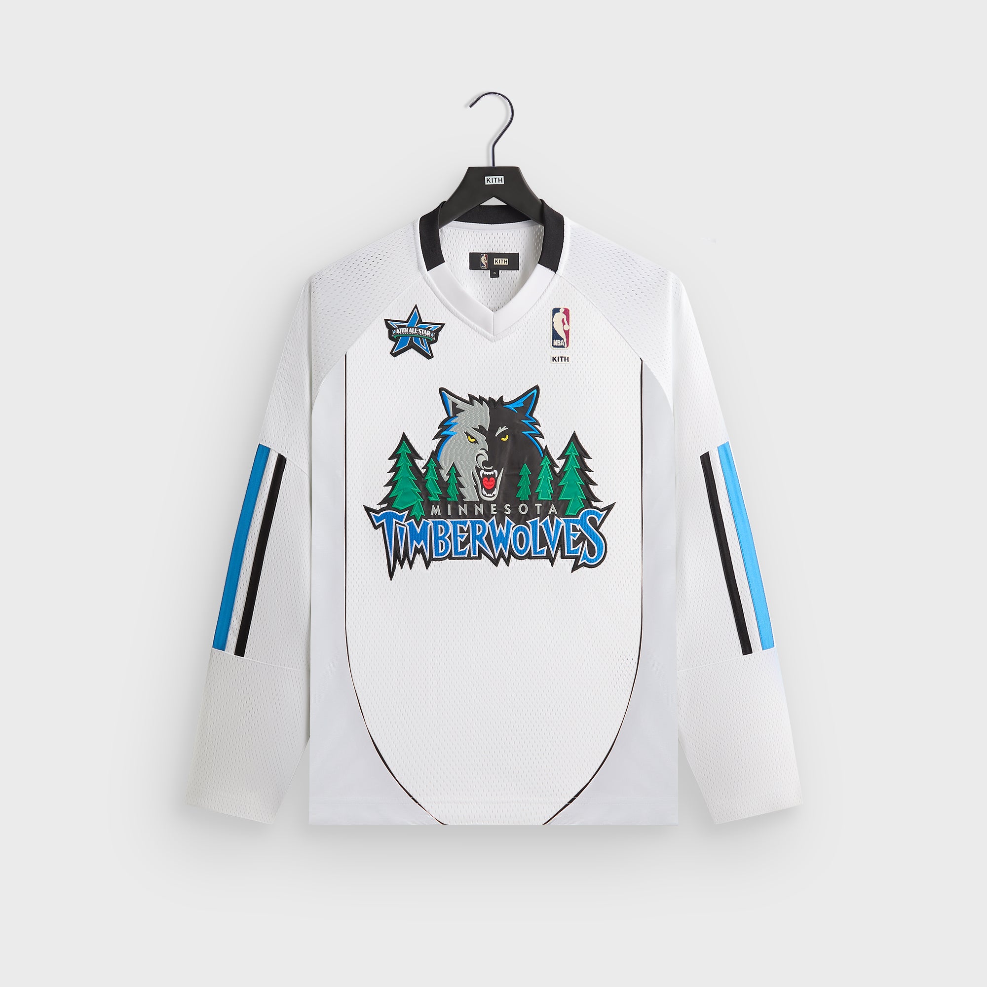 Kith for NBA All-Star Minnesota Timberwolves Samuel Shirt - White – Kith UK
