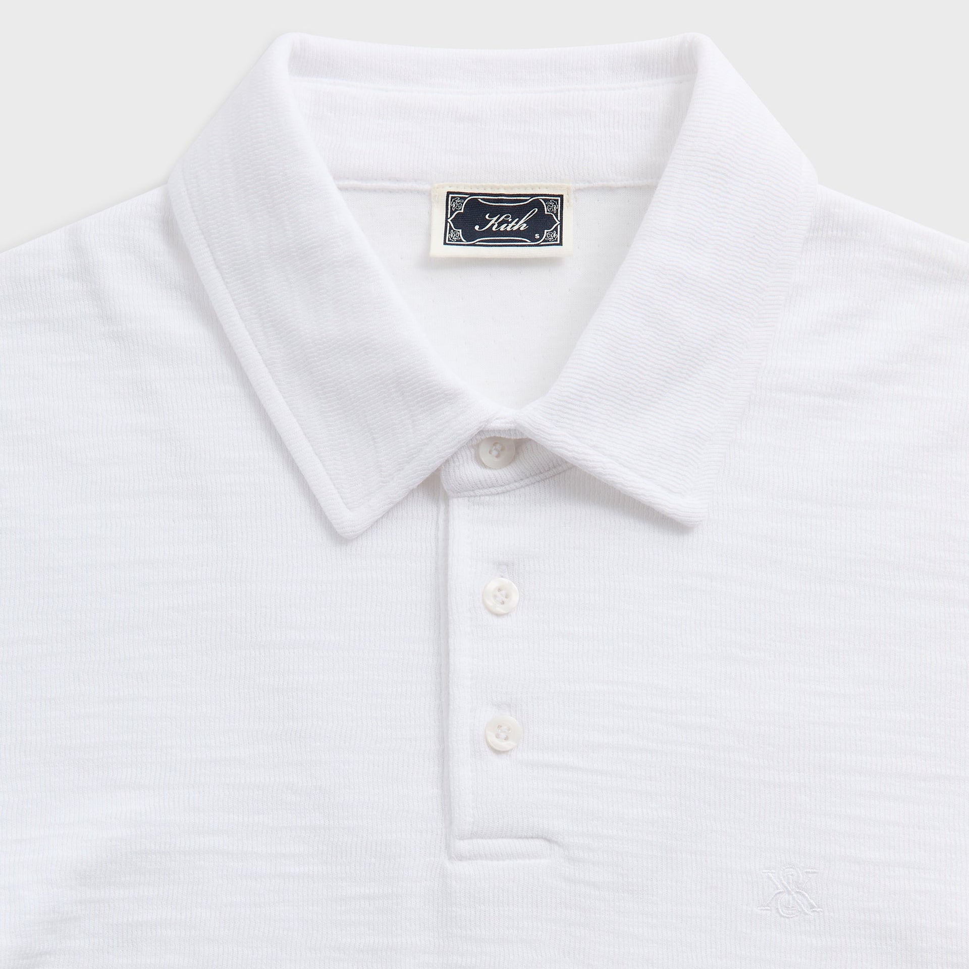 Kith Double Face Jersey Heathrow Polo - White