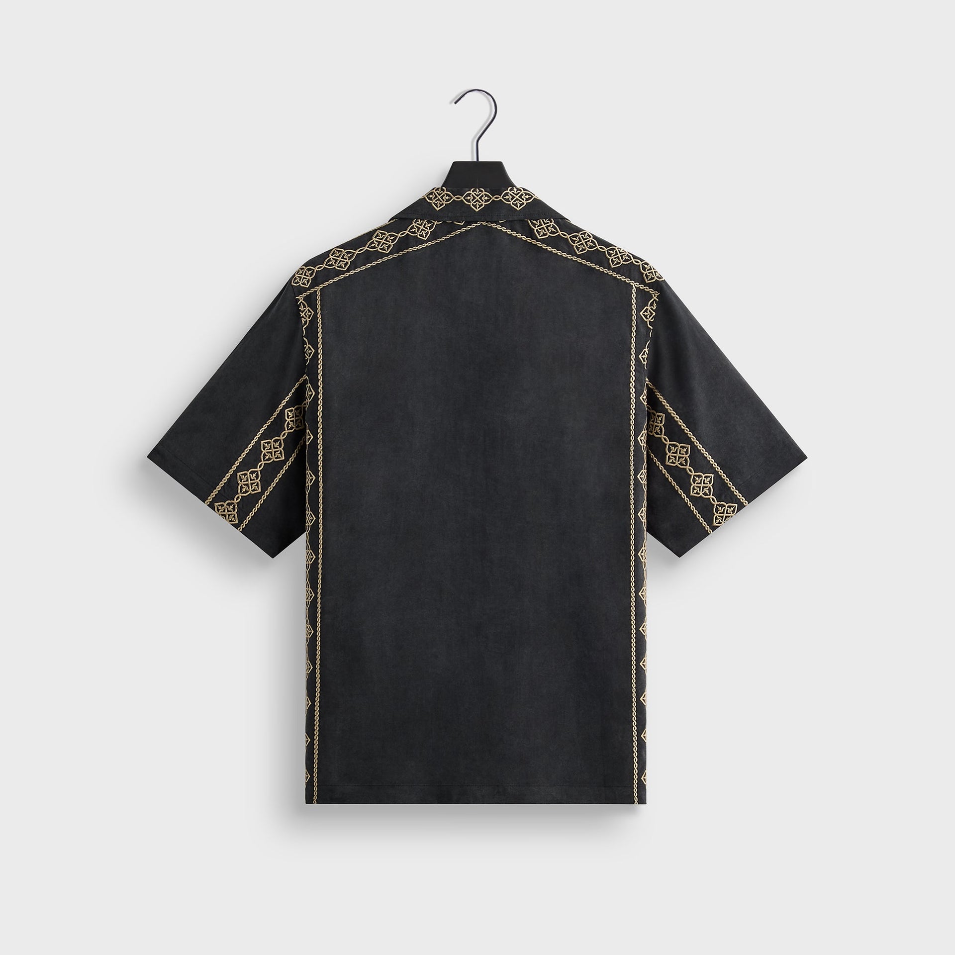 Kith Cupro Linen Thompson Camp Collar Shirt - Black