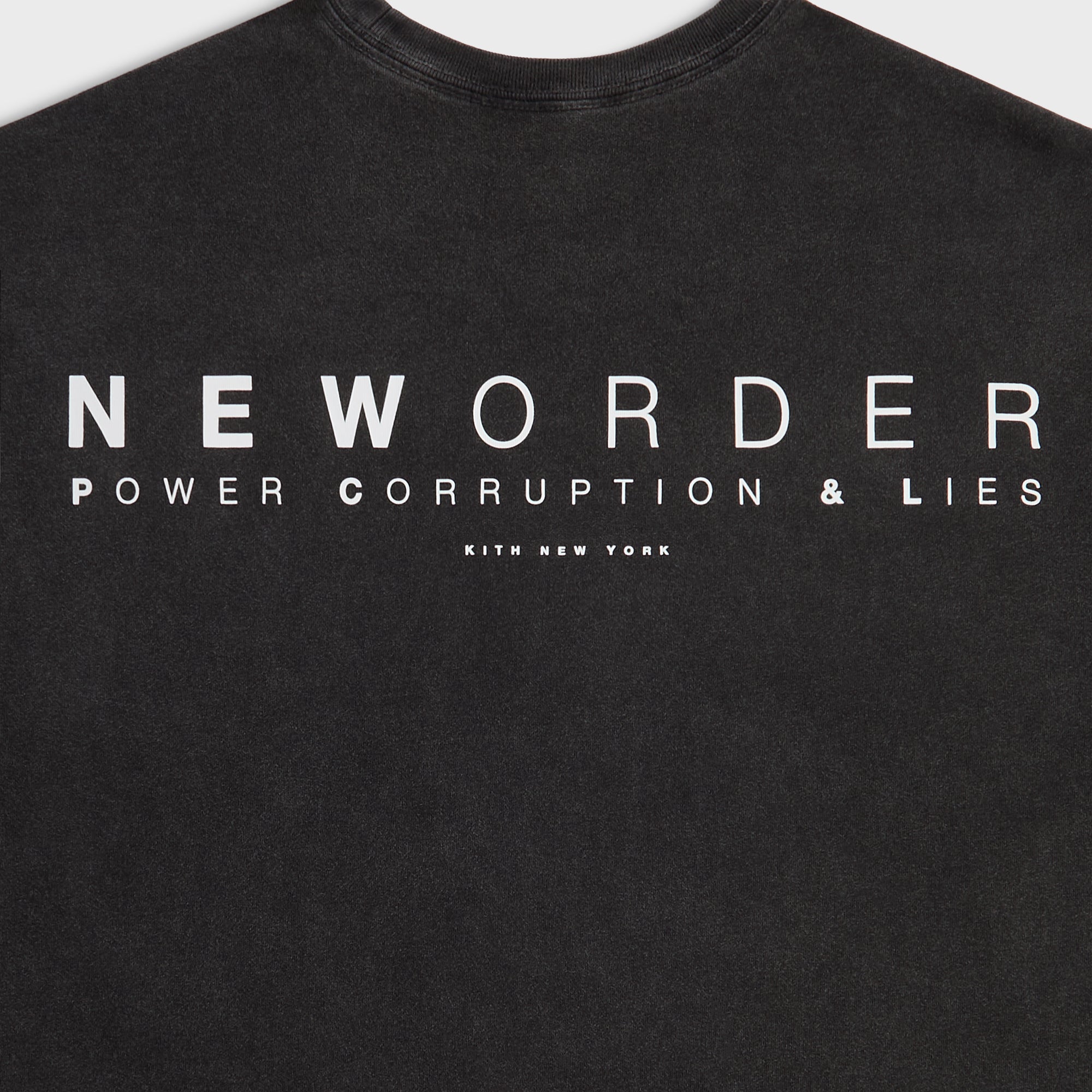 Kith Records for New Order Florals Vintage Alex Tee - Black – Kith UK