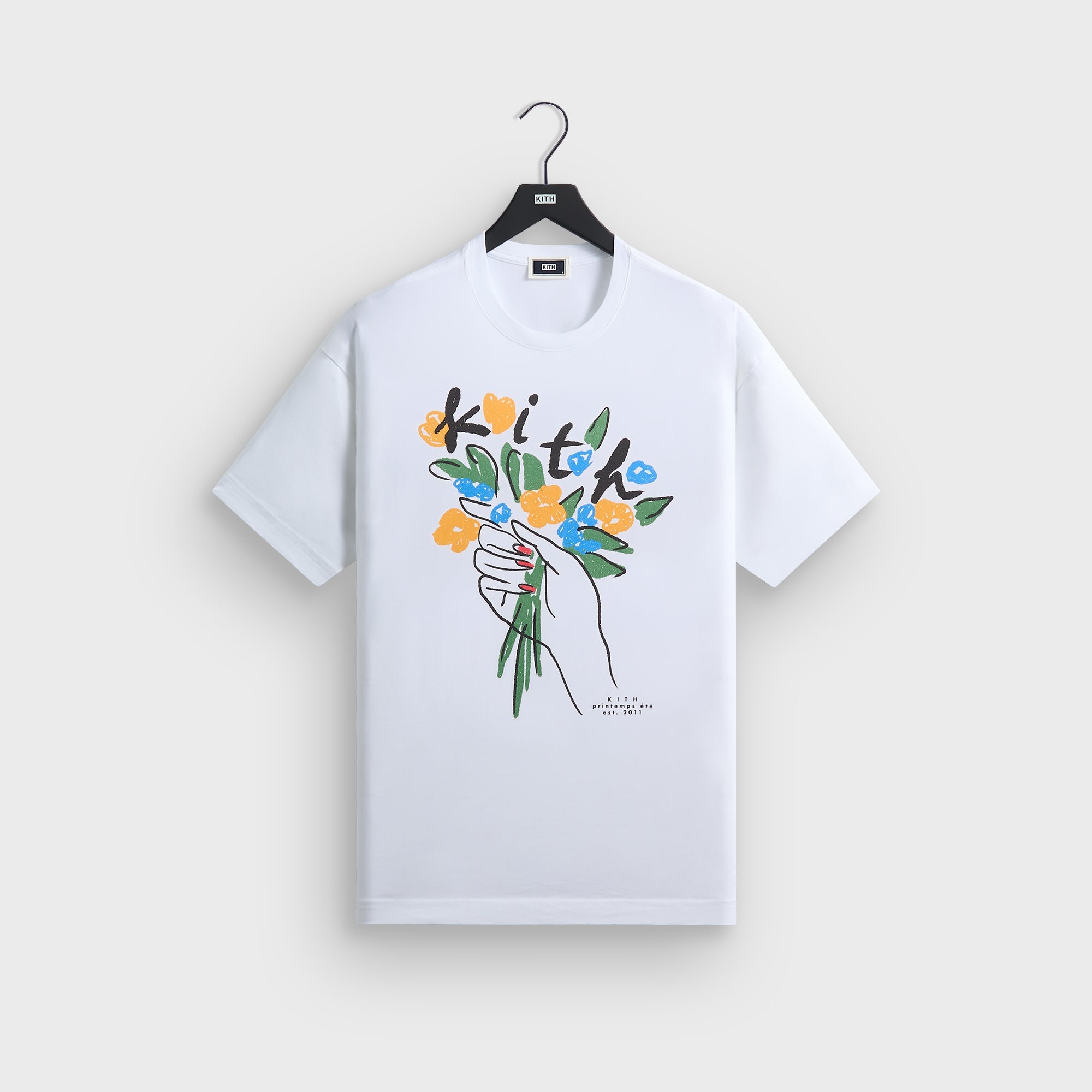 Kith Flowers Tee - White – Kith UK