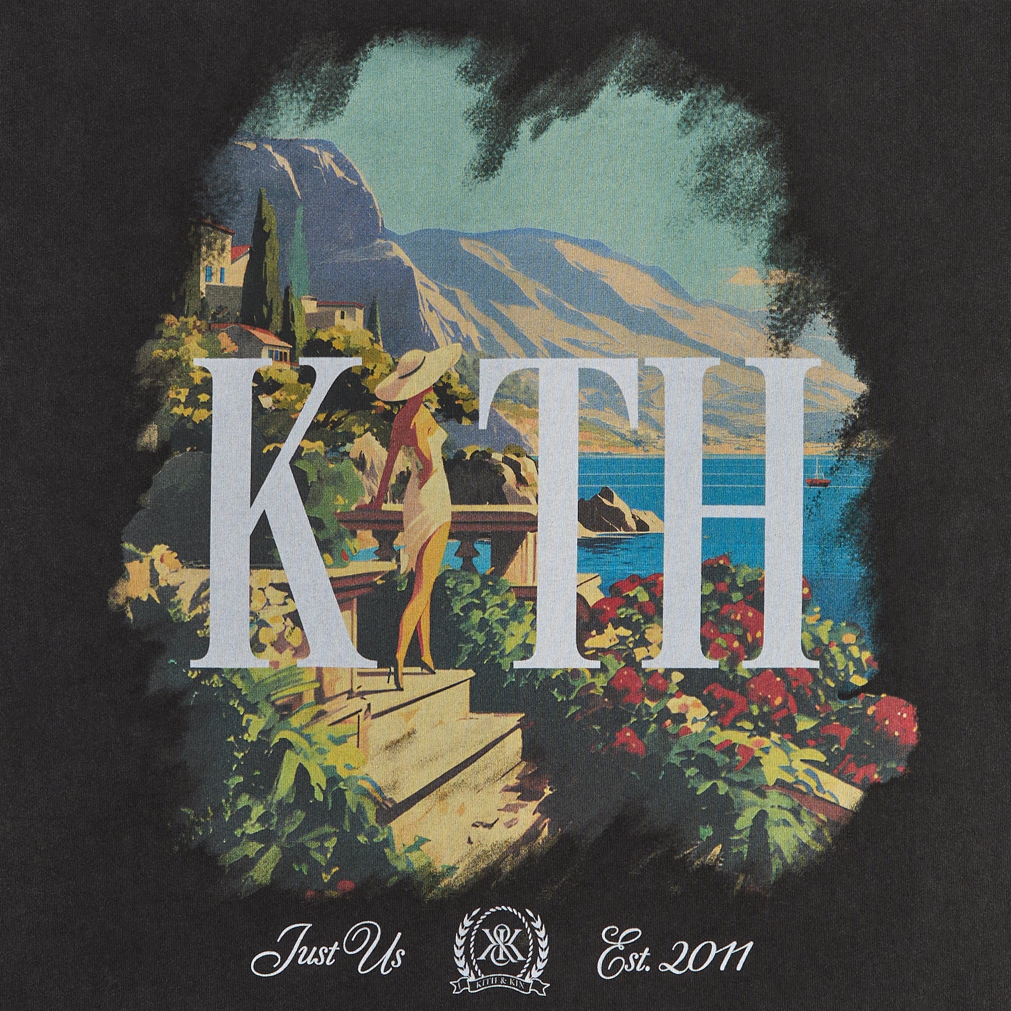 Kith Getaway Vintage Tee - Black – Kith UK