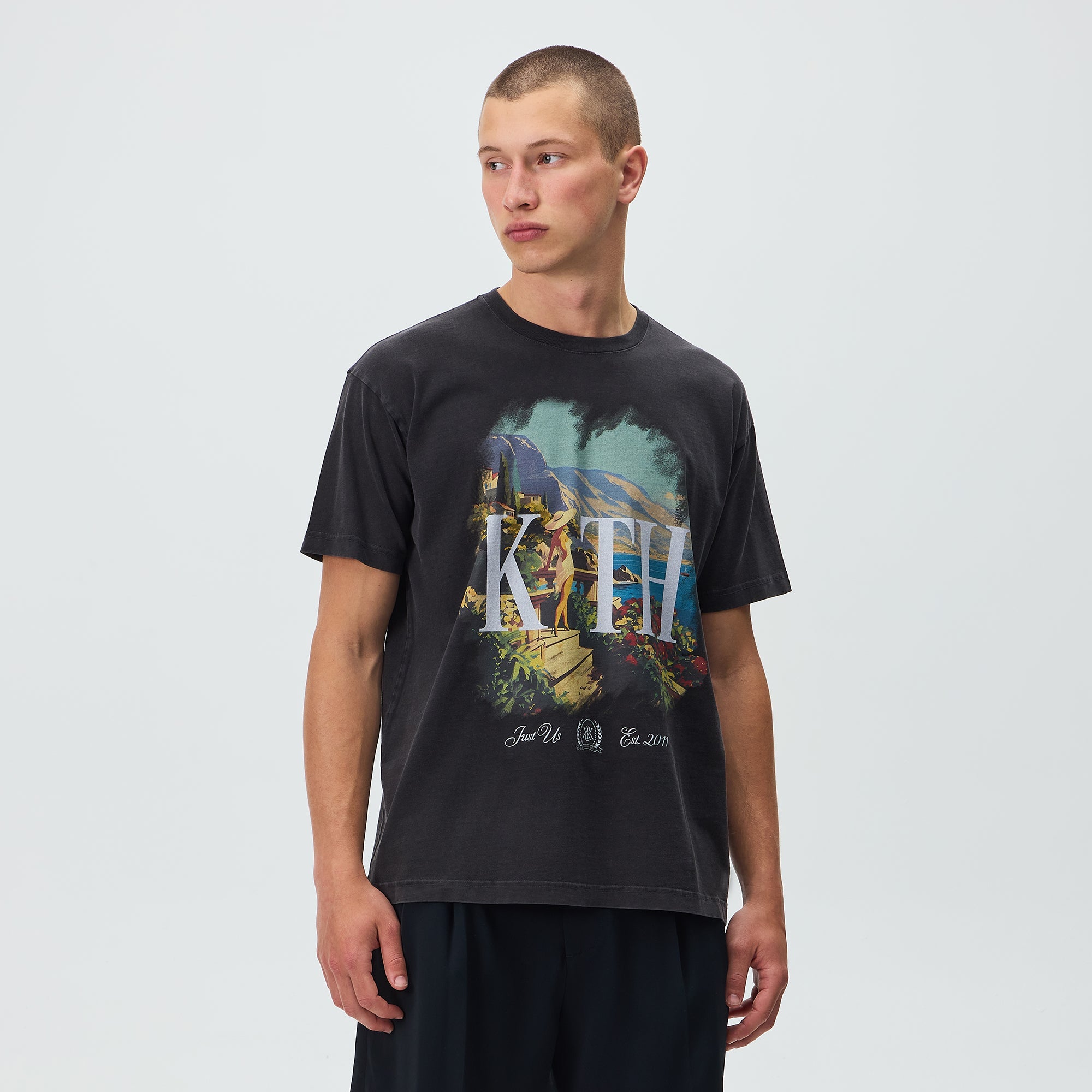 Kith Getaway Vintage Tee - Black – Kith UK