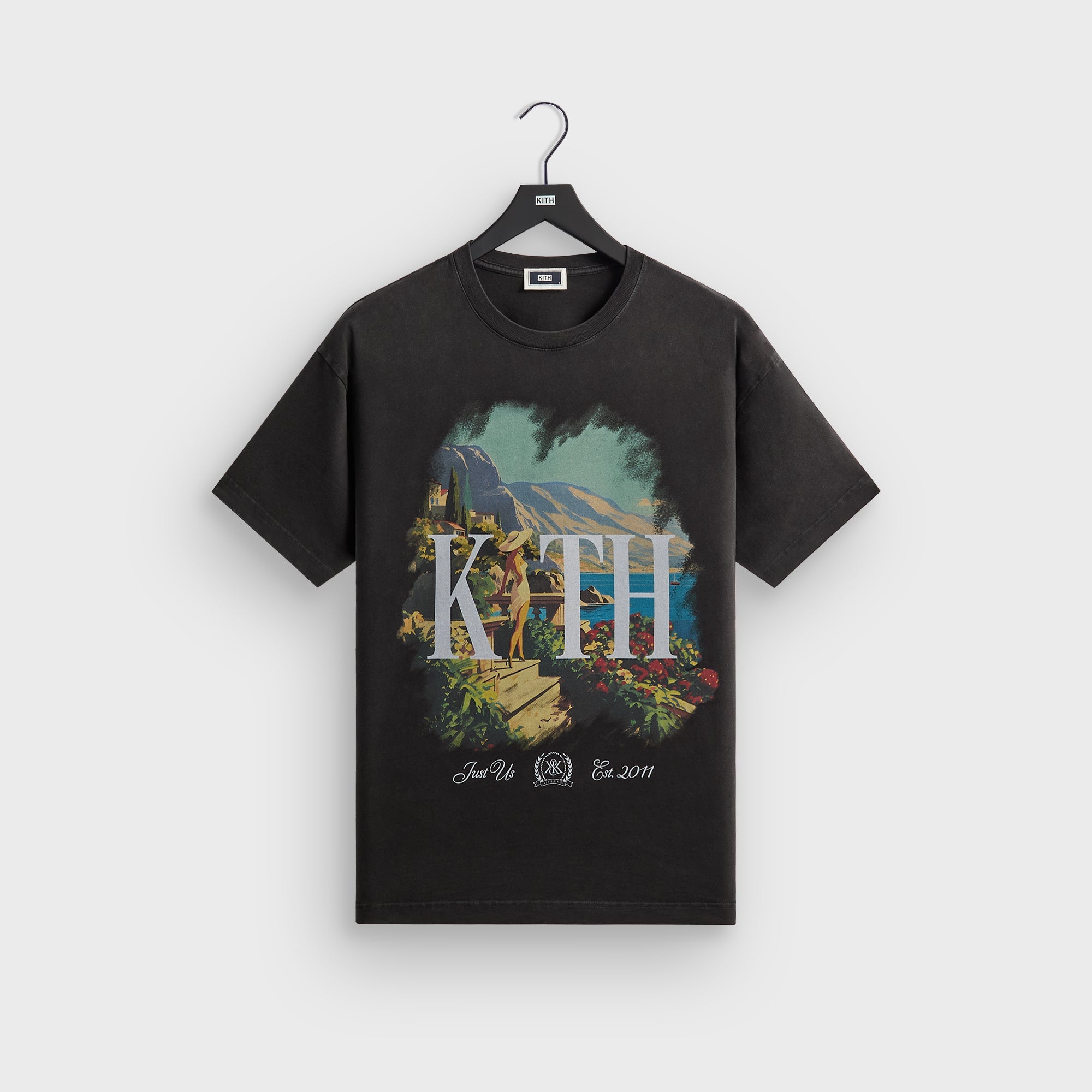 Kith Getaway Vintage Tee - Black – Kith UK