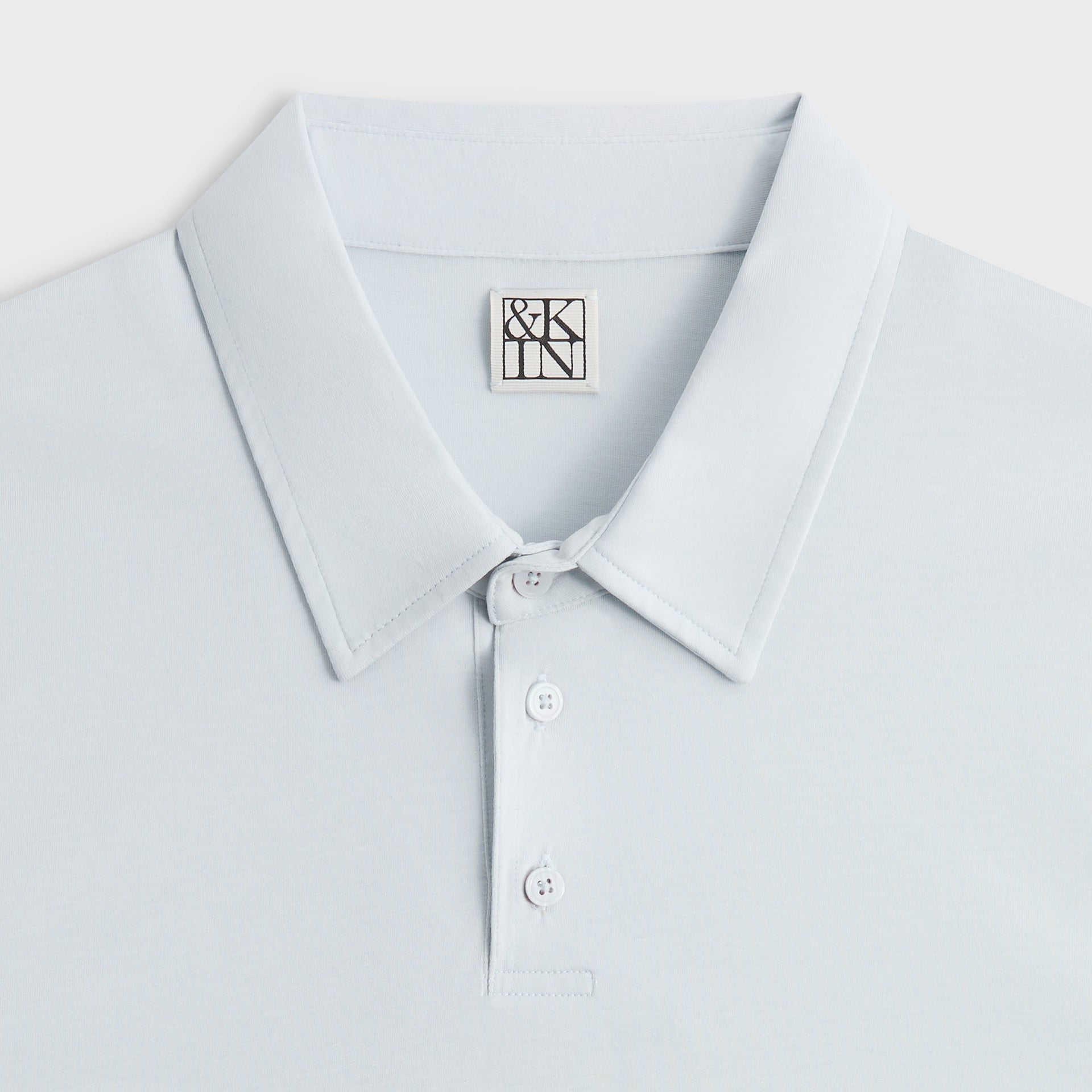 &Kin Soft Modal Blend Heathrow Polo - Light Indigo - PH