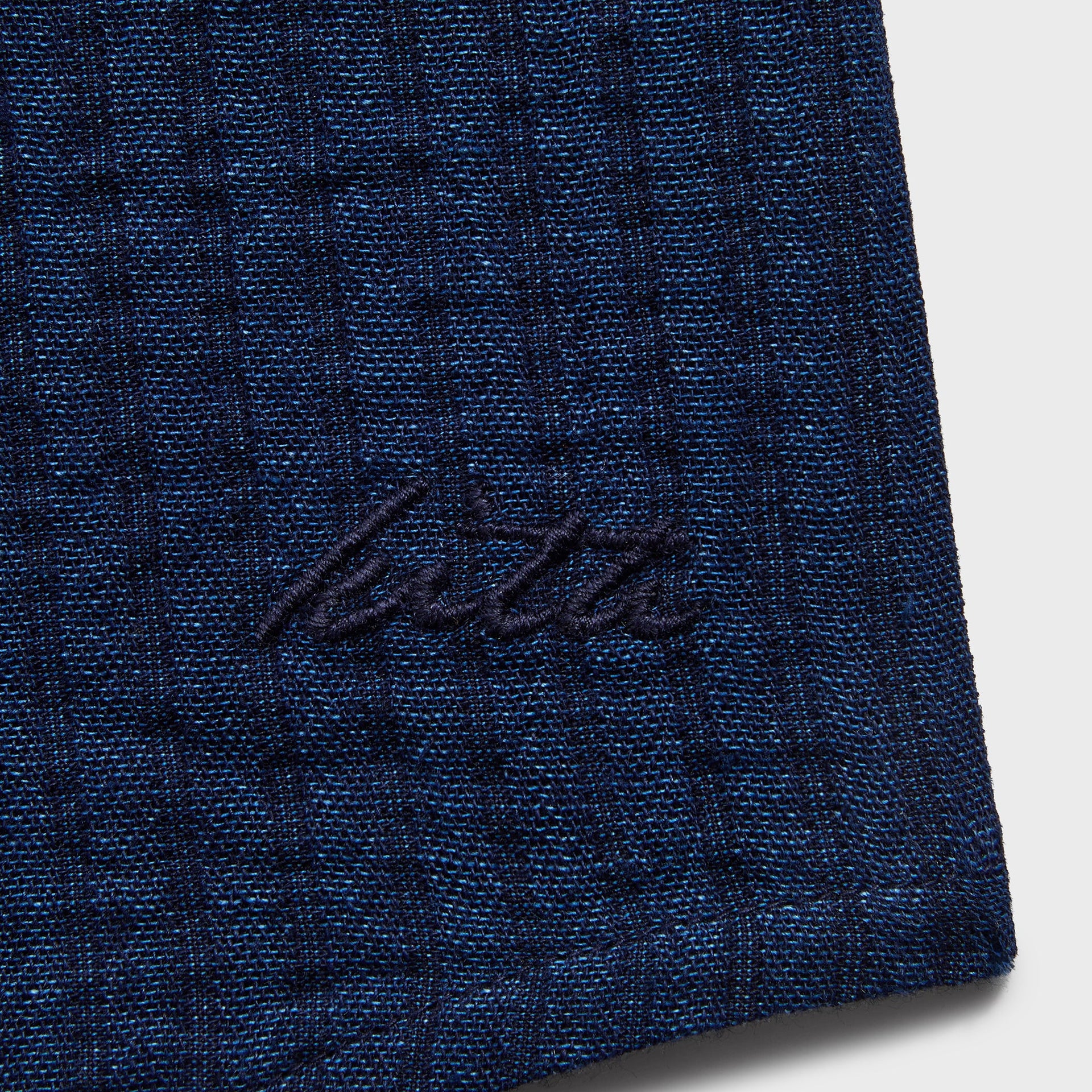 Kith Indigo Seersucker Townsend Shirt - Dark Indigo