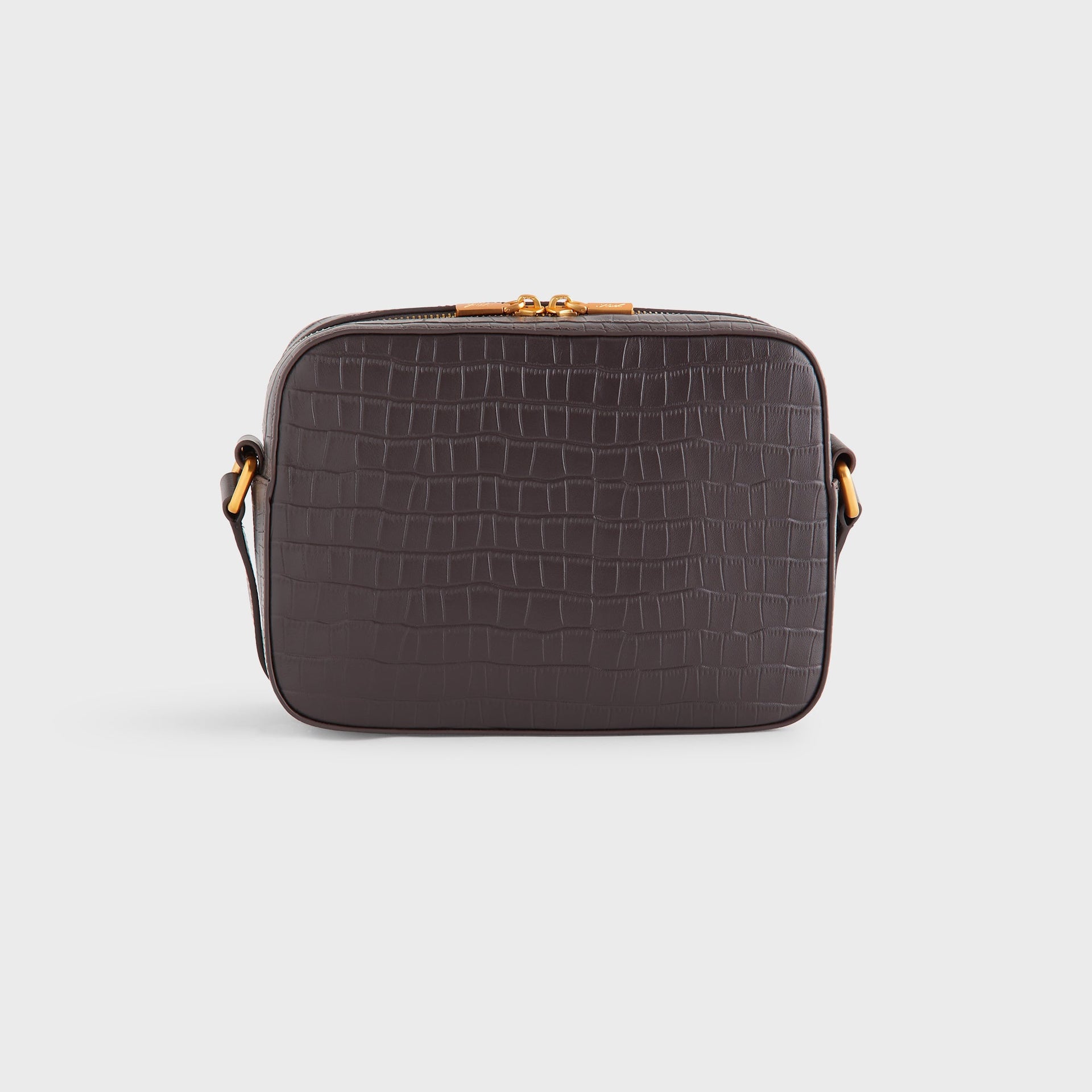 Kith Croc Debossed Leather Camera Crossbody - Incognito