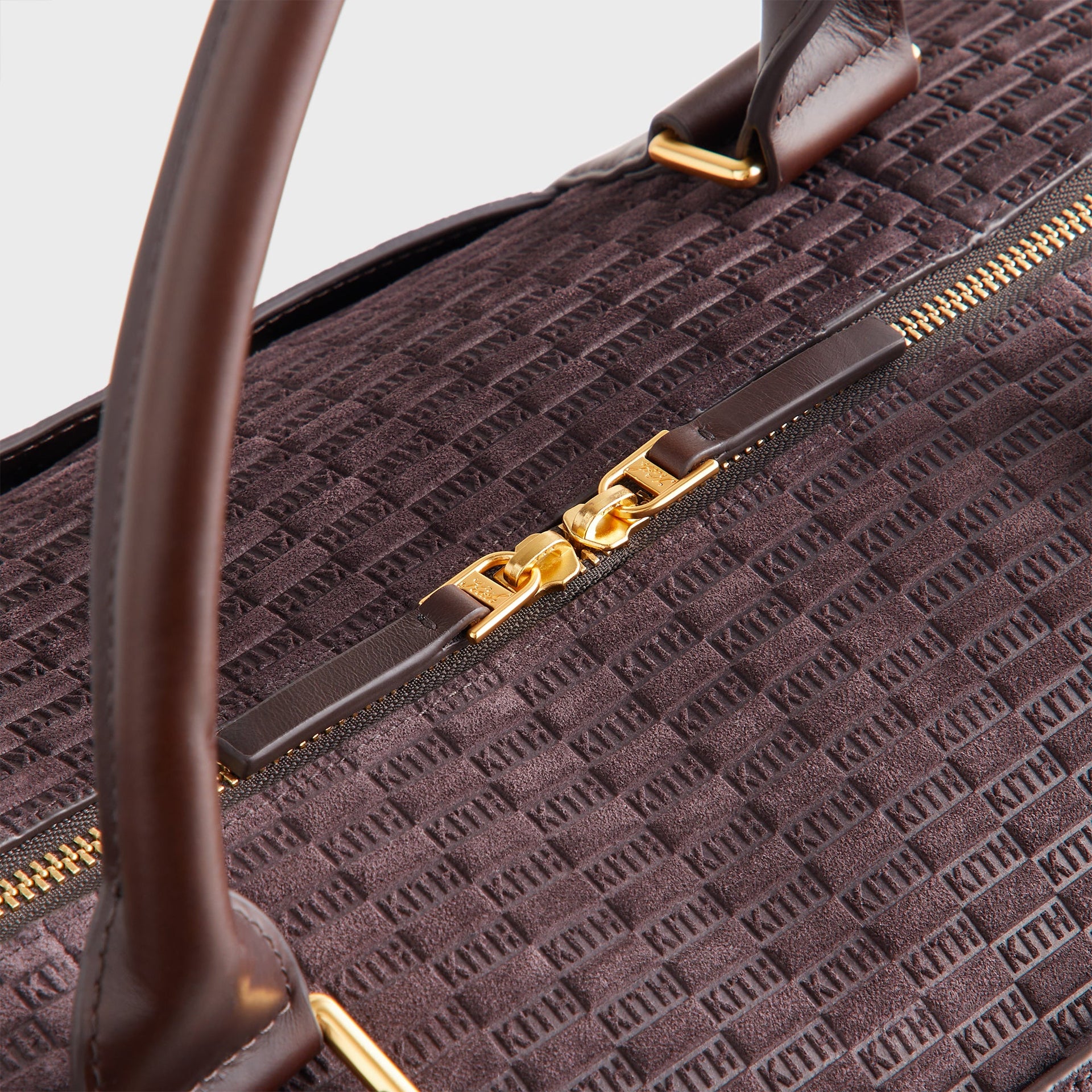 Kith Monogram Suede Traveler K55 Bag - Incognito
