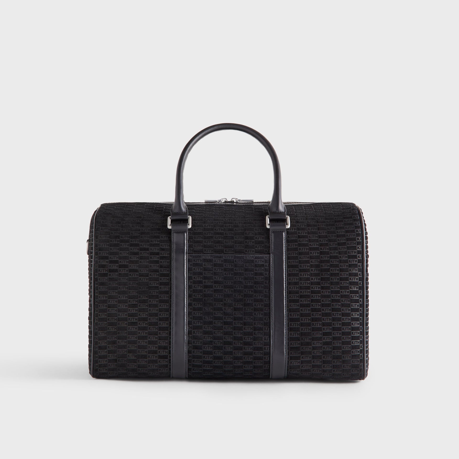 Kith Monogram Suede Traveler K40 Bag - Black