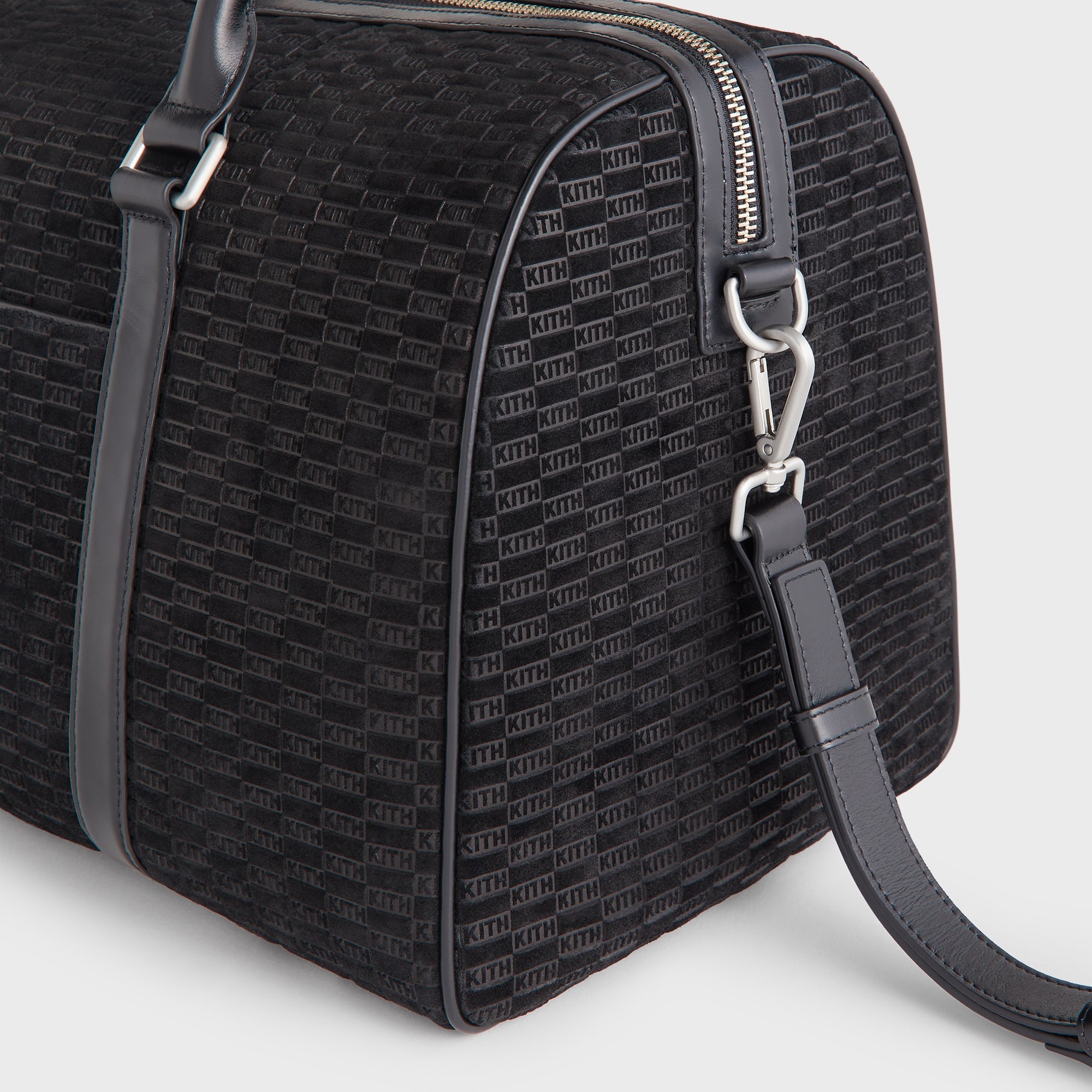 Kith Monogram Suede Traveler K40 Bag - Black – Kith UK