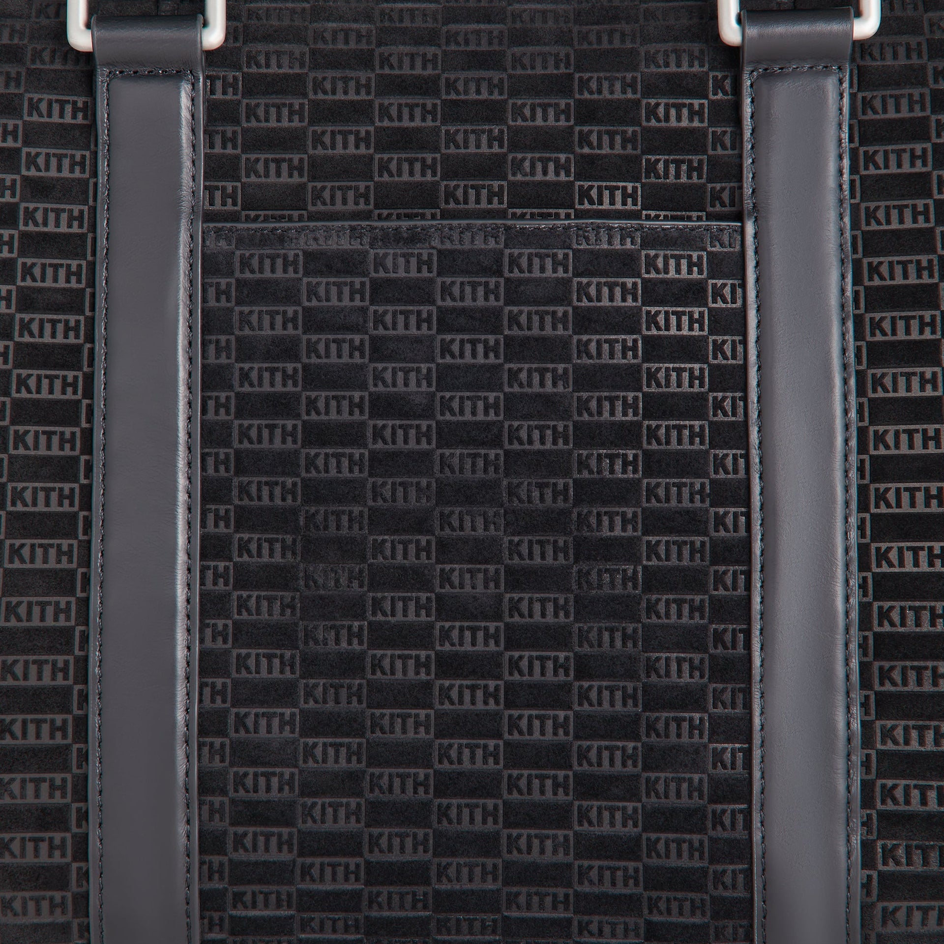 Kith Monogram Suede Traveler K40 Bag - Black