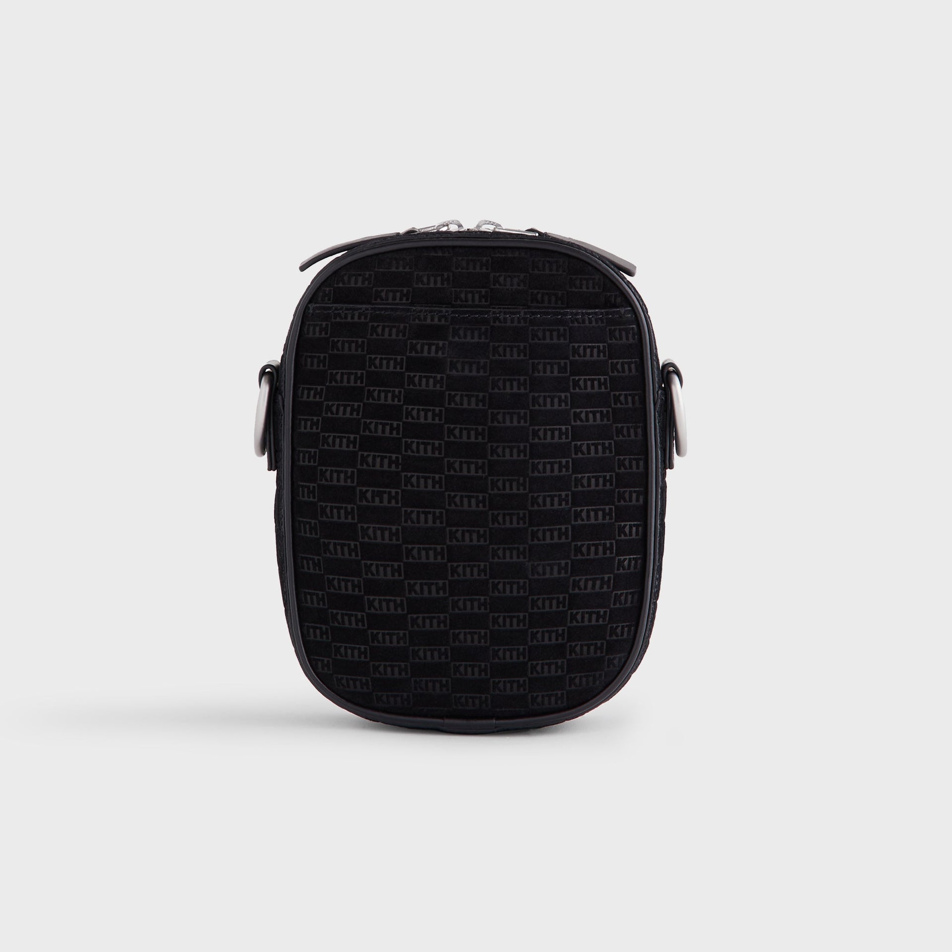 Kith Monogram Suede Passenger K15 Bag - Black