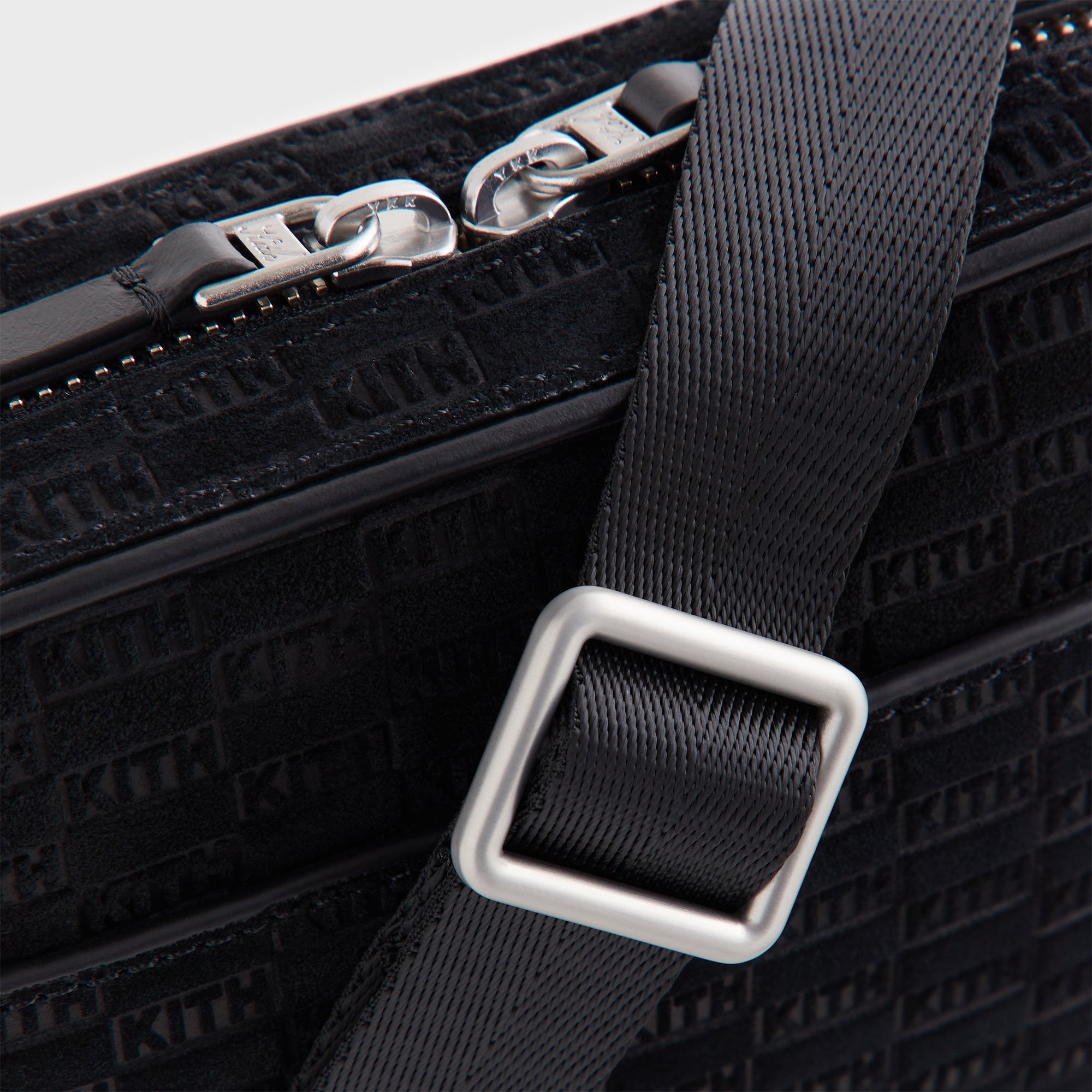 Kith Monogram Suede Crosswalk K20 Bag - Black – Kith UK