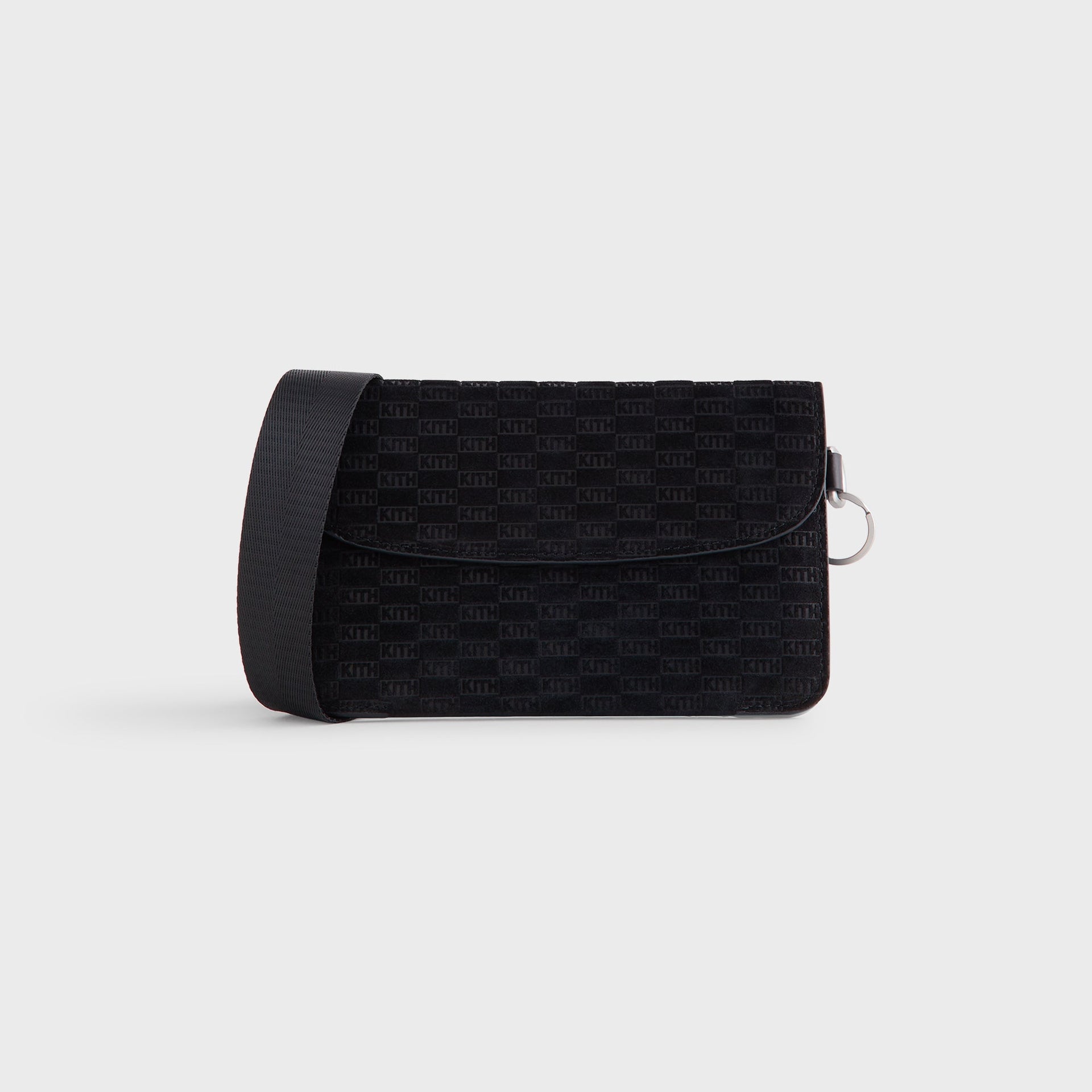Kith Monogram Suede Envelope K20 Bag - Black