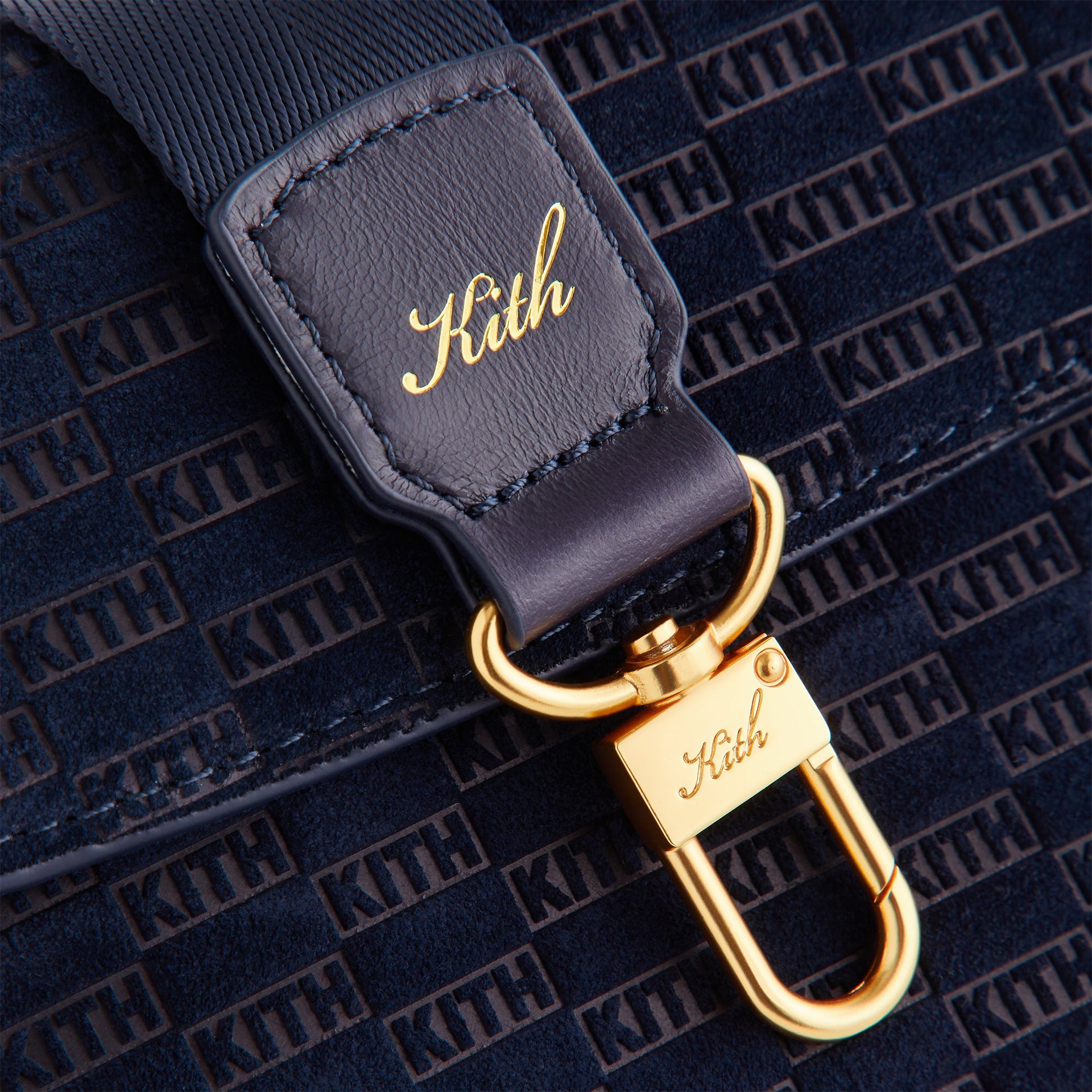 Kith Monogram Suede Envelope K20 Bag - Ink