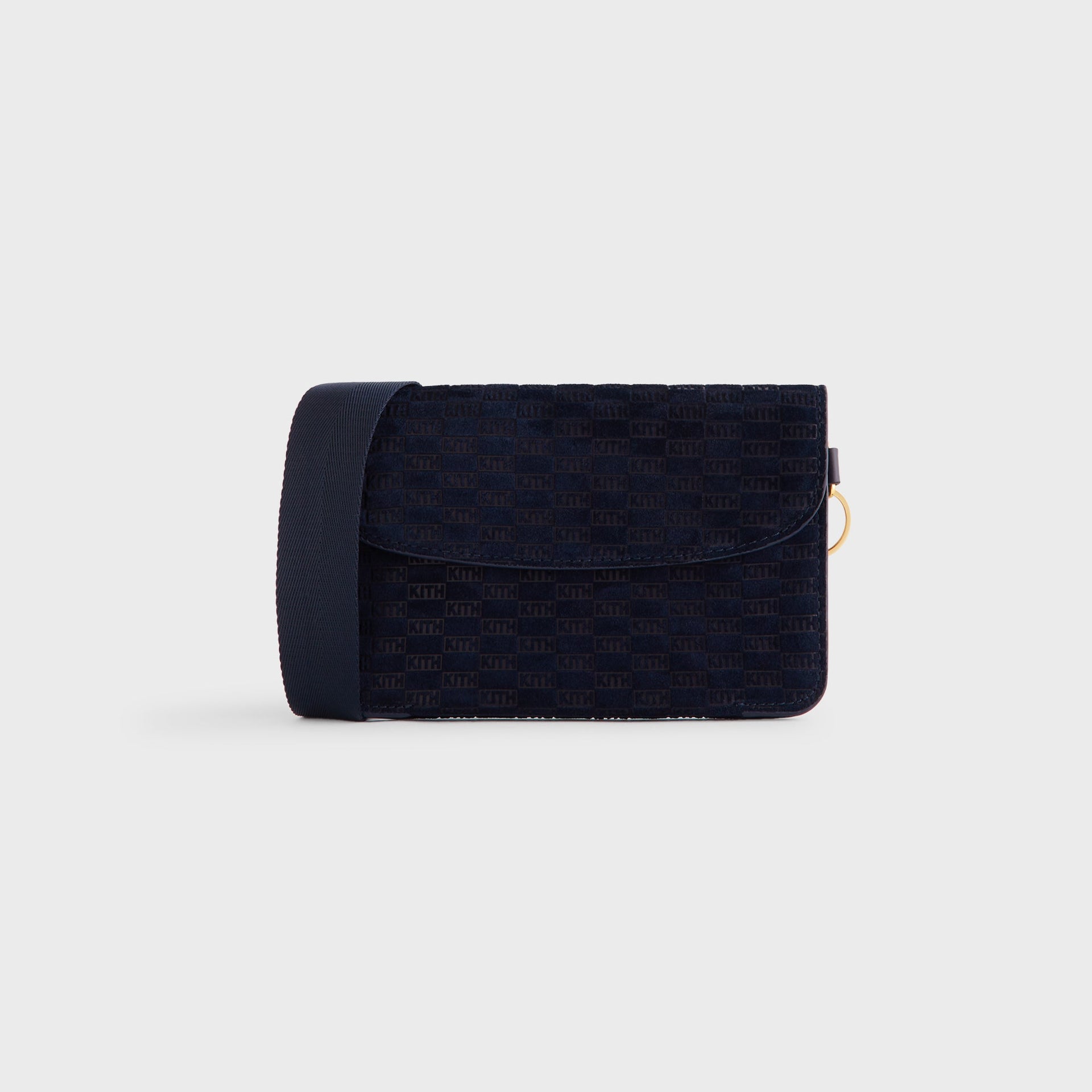Kith Monogram Suede Envelope K20 Bag - Ink