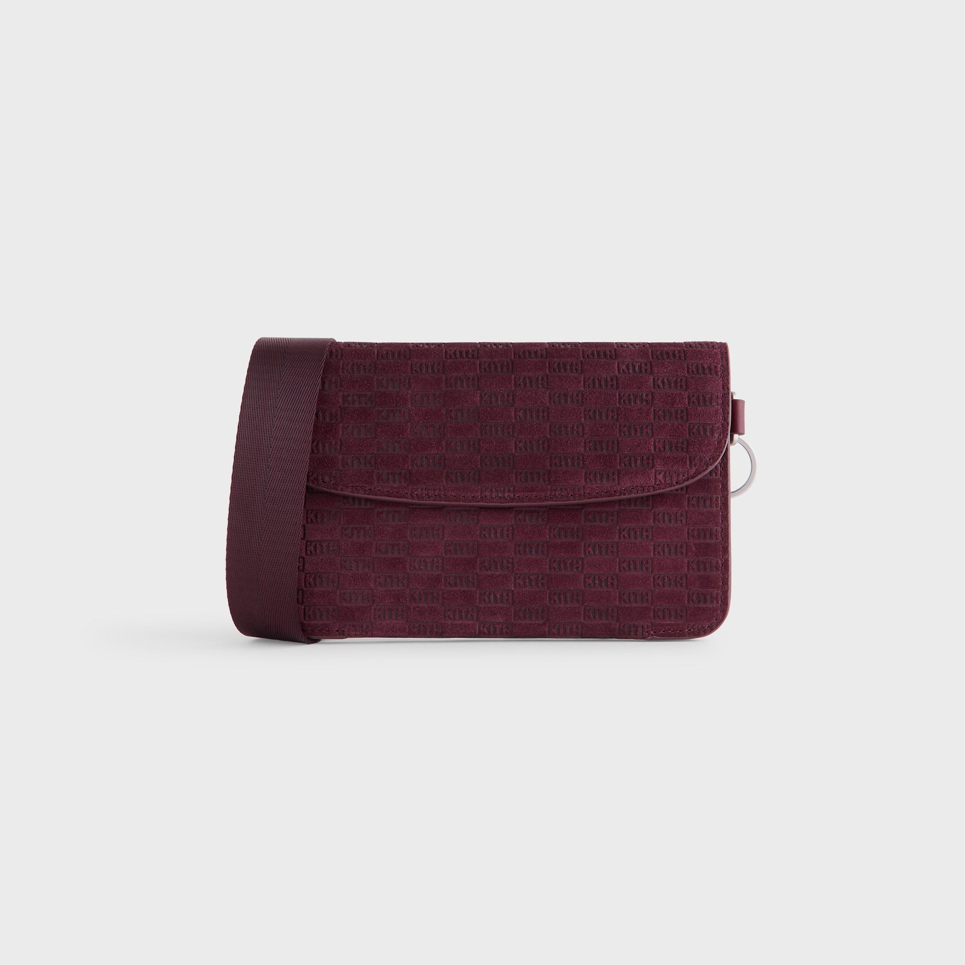 Kith Monogram Suede Envelope K20 Bag - Magma