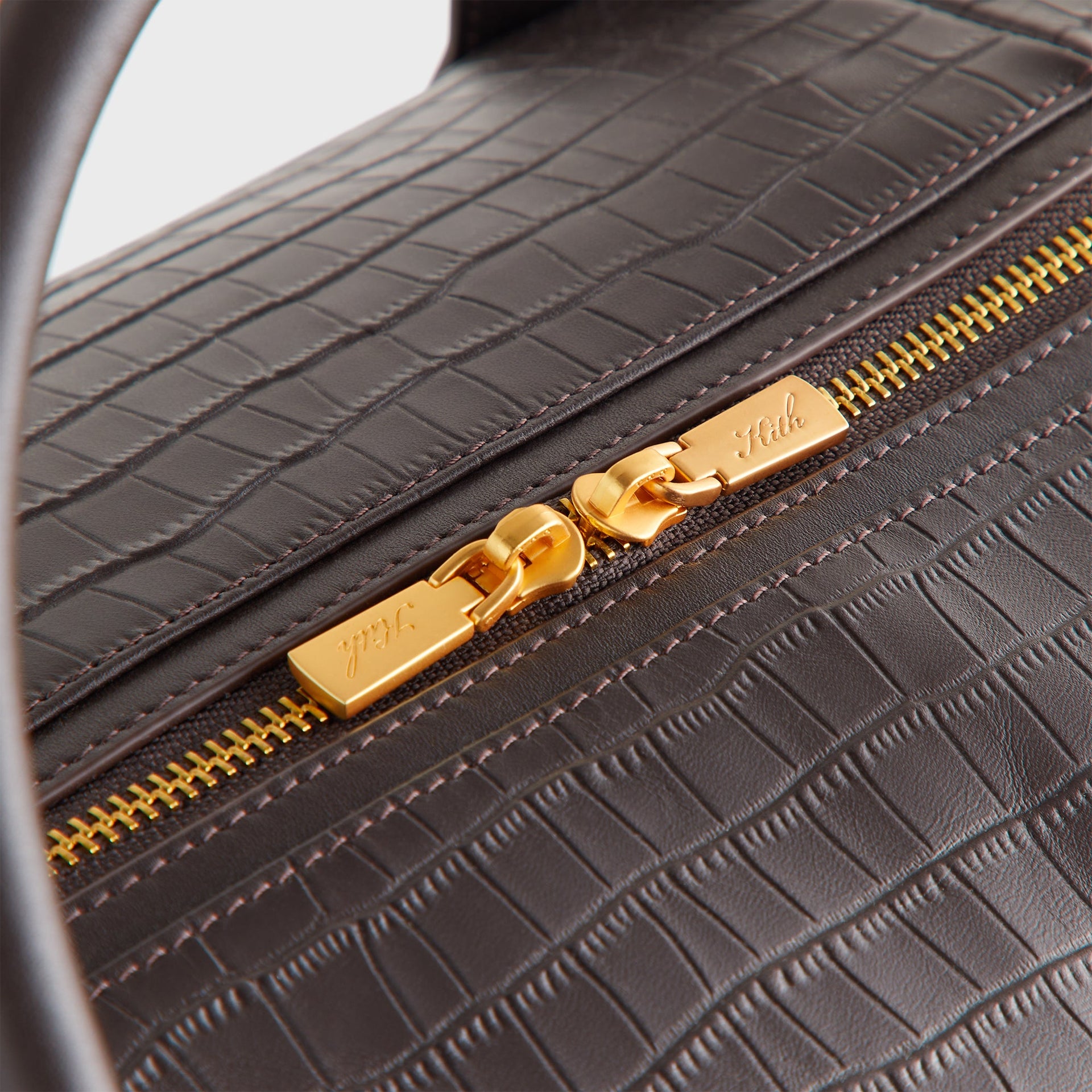 Kith Croc Debossed Leather Duffle Bag - Incognito