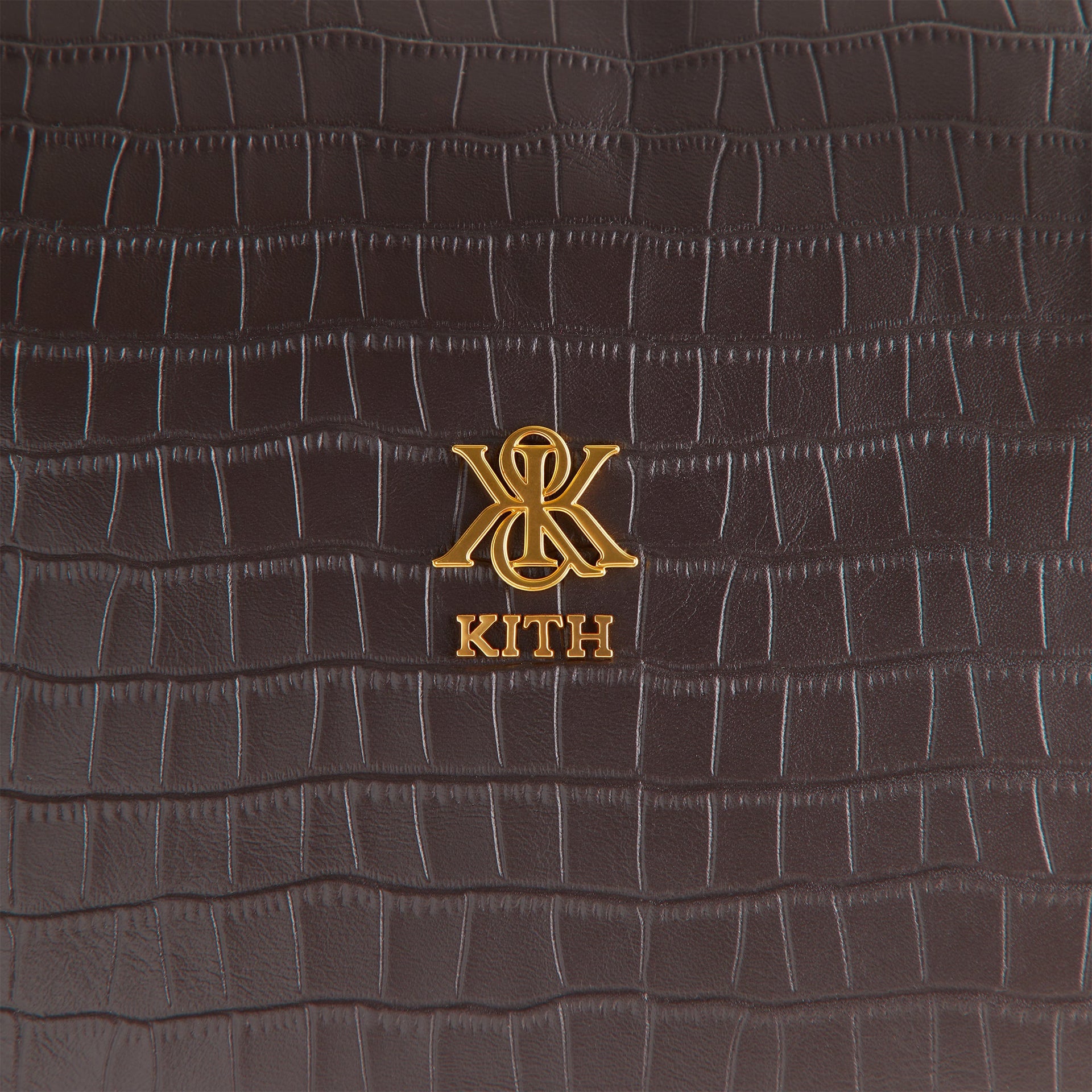 Kith Croc Debossed Leather Duffle Bag - Incognito
