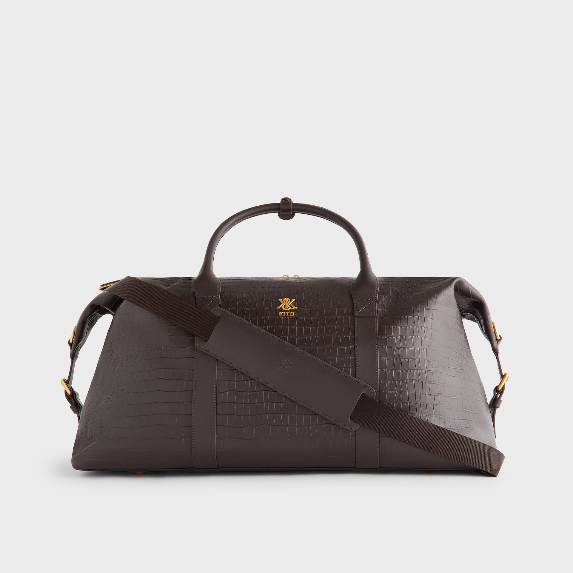 Kith Croc Debossed Leather Duffle Bag - Incognito