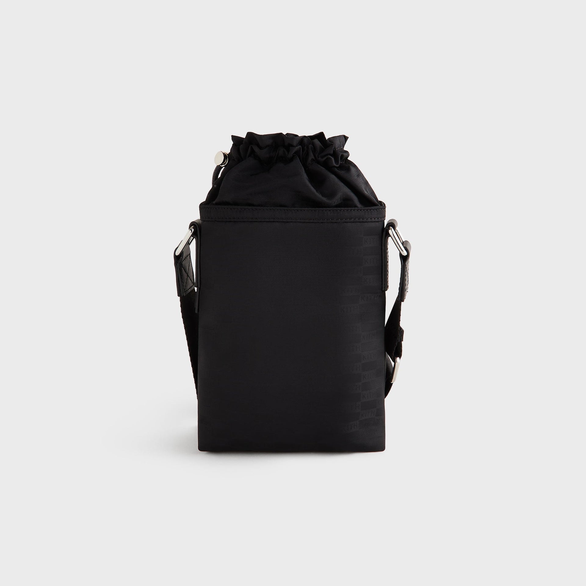 Kith Monogram Nylon Jacquard Drawcord Crossbody - Black
