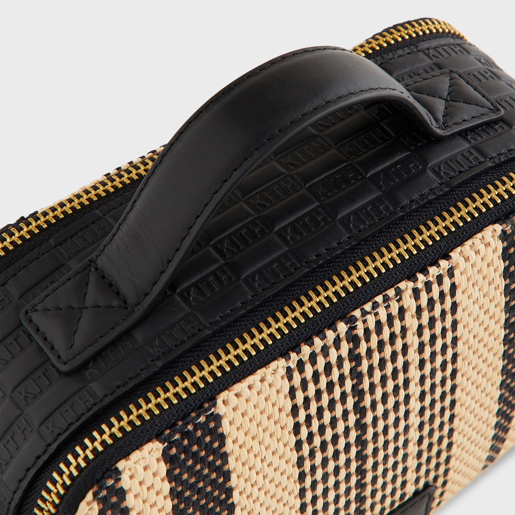 Kith Striped Raffia Double Zip Crossbody - Radiant – Kith UK
