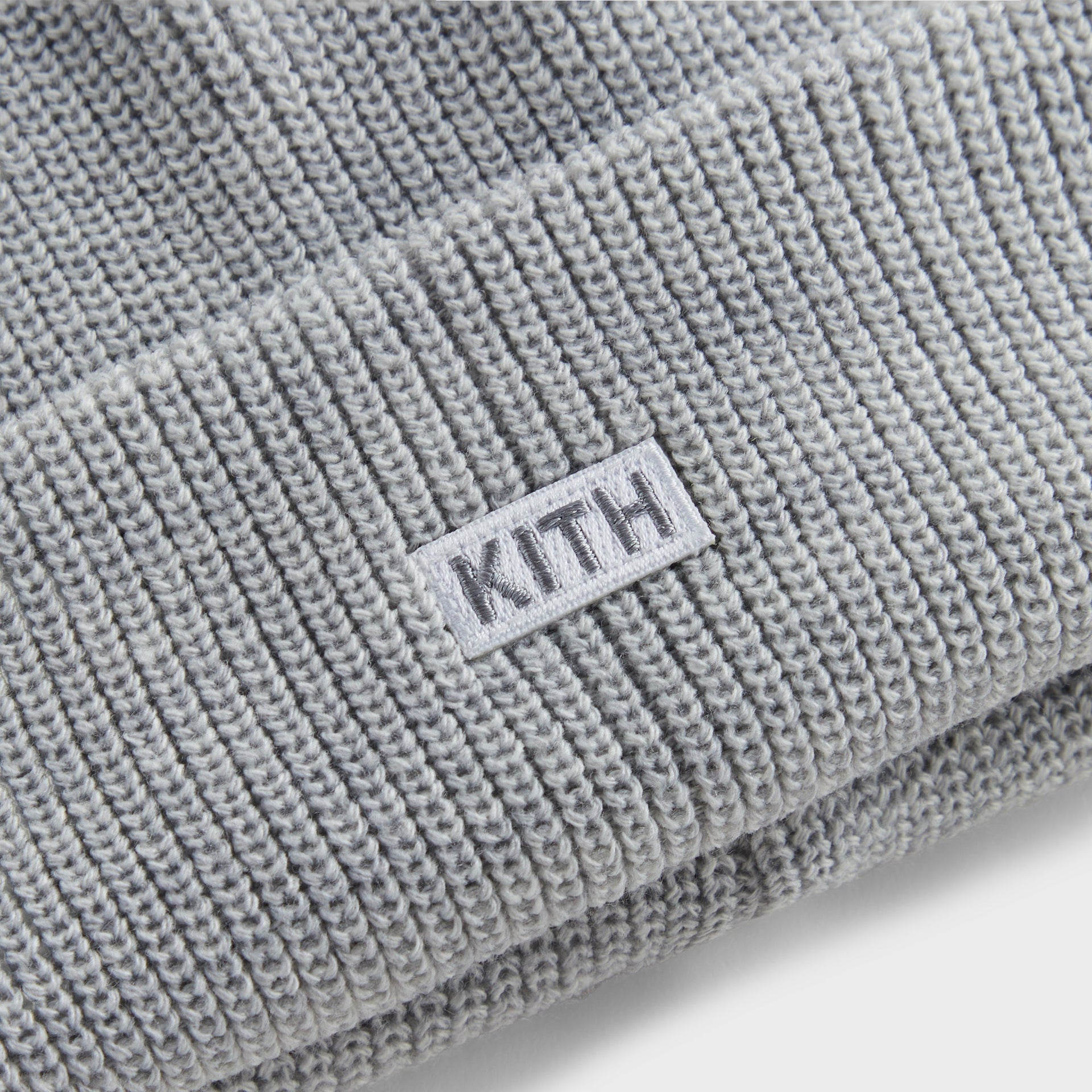Kith Classic Beanie - Light Heather Grey