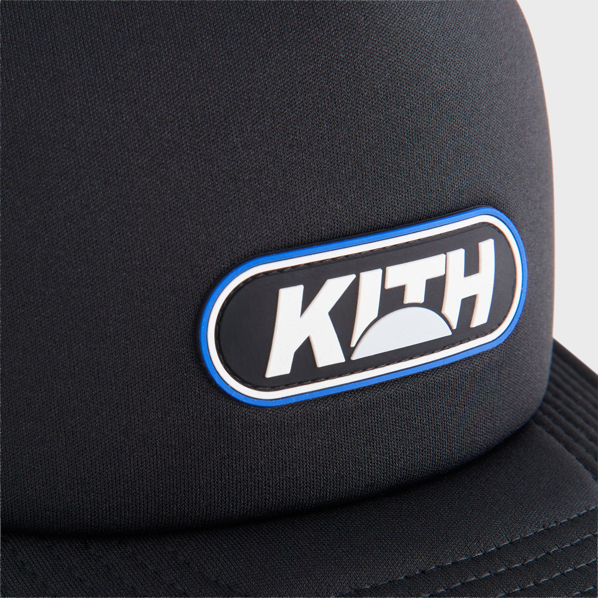 Kith Poly Foam Nolan Trucker Hat with Rubber Patch - Black