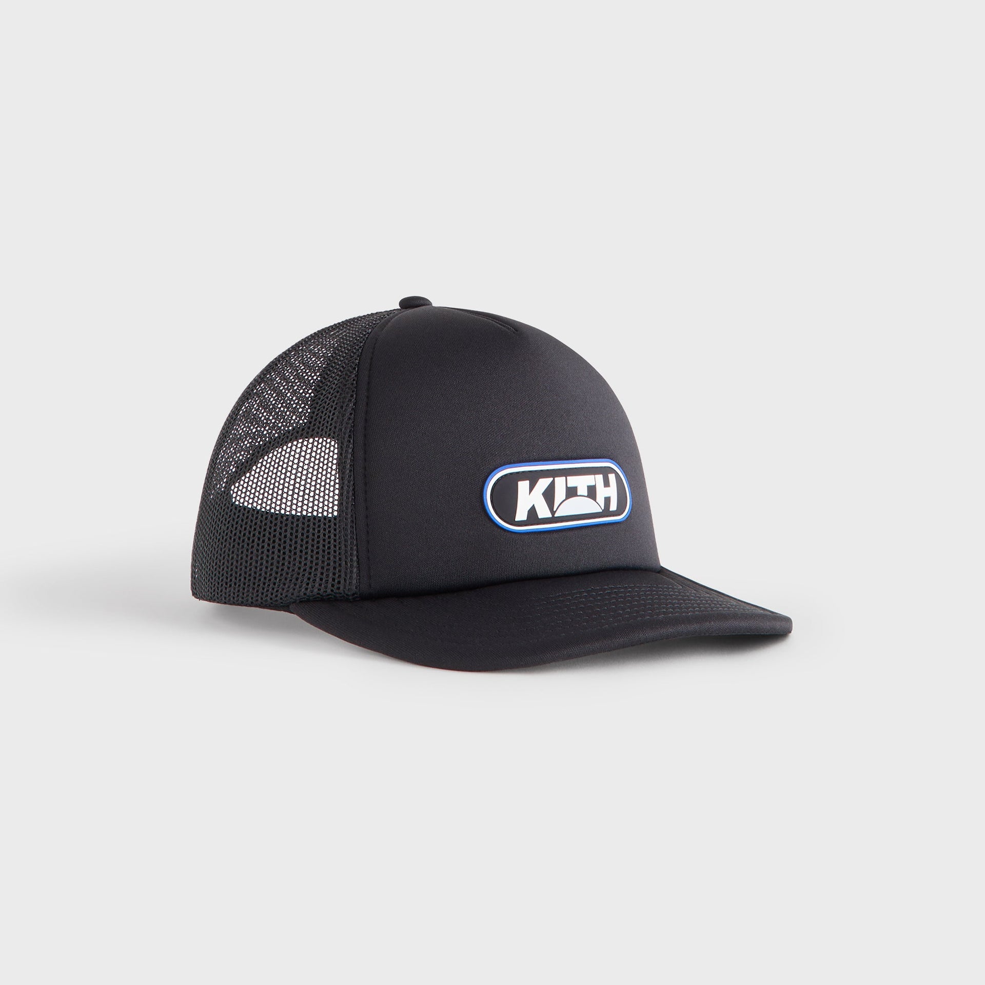Kith Poly Foam Nolan Trucker Hat with Rubber Patch - Black