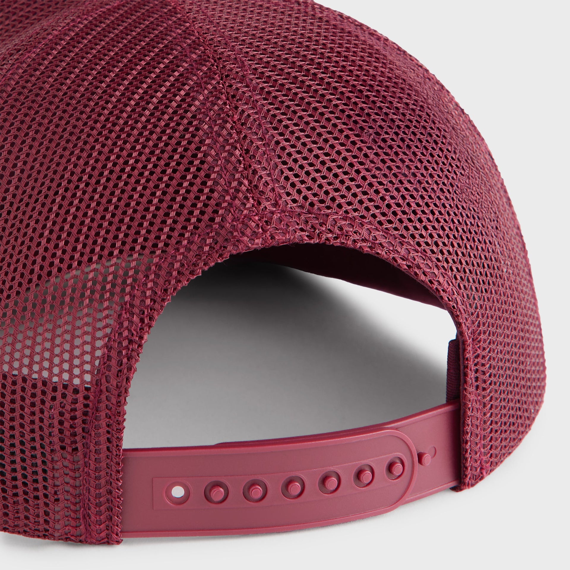 Kith Poly Foam Nolan Trucker Hat with Rubber Patch - Magma