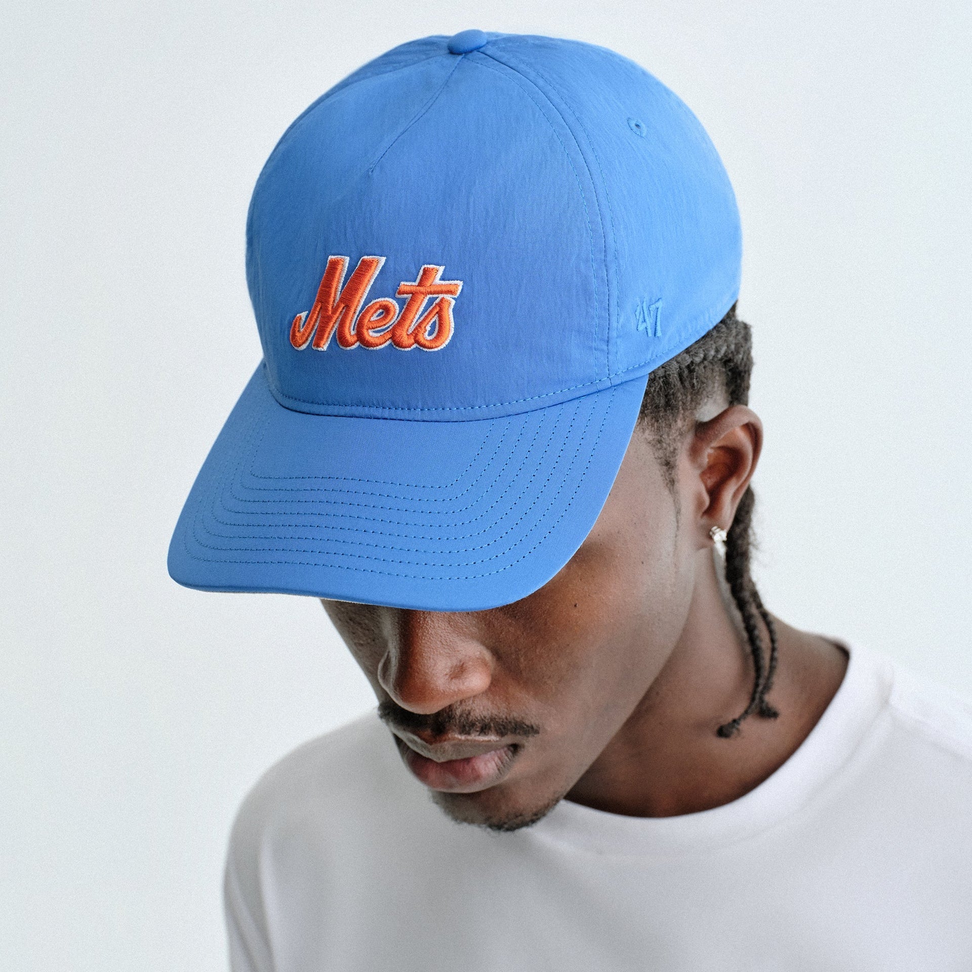Kith & '47 for the New York Mets Wrinkle Nylon Hitch Snapback - Royal